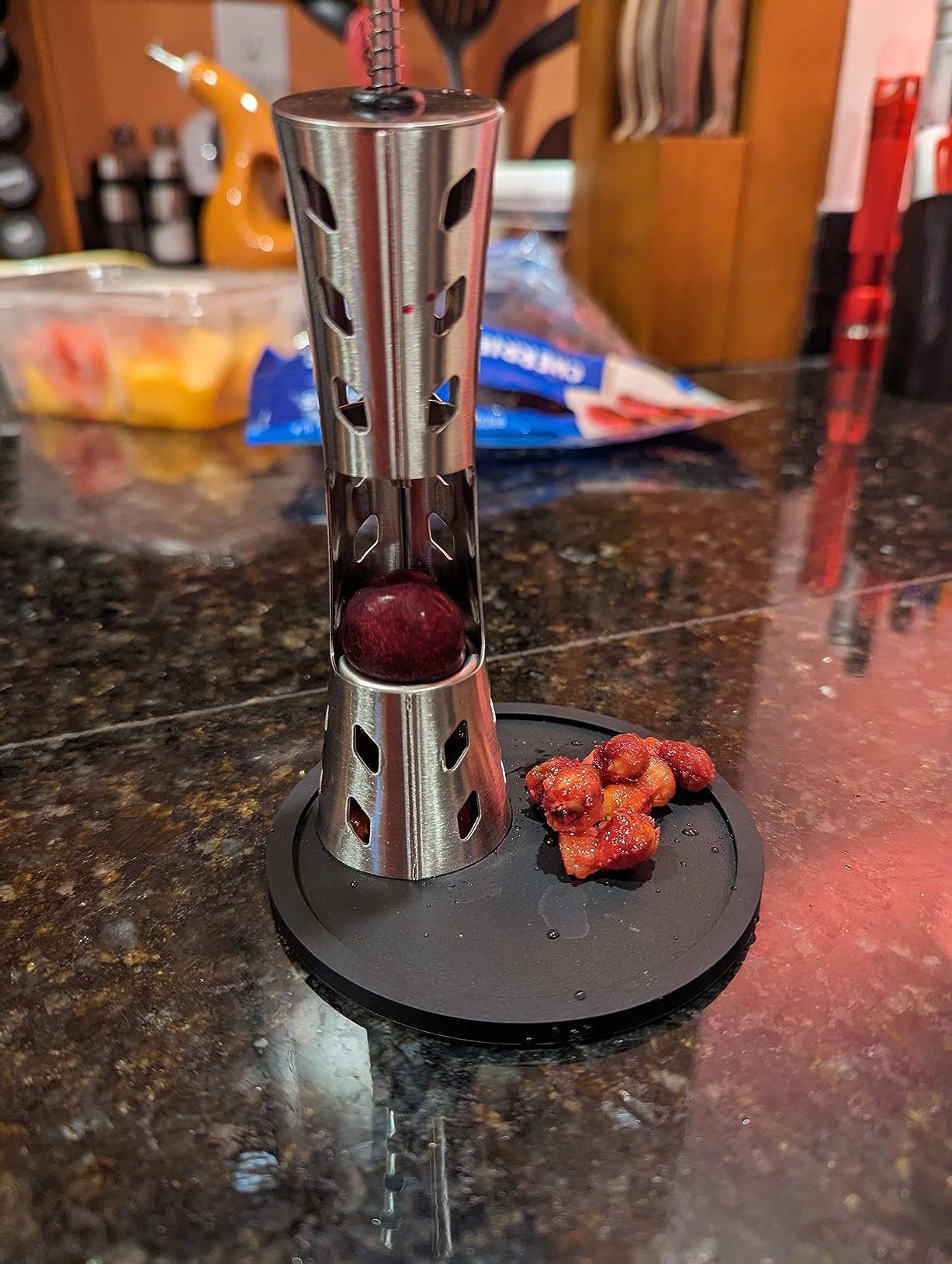 Newness Cherry Pitter, Premium Cherry Pitter Remover Tool, 304 Stainless Steel Cherry Seed Remover, Durable Cherry Stoner customer photo 1