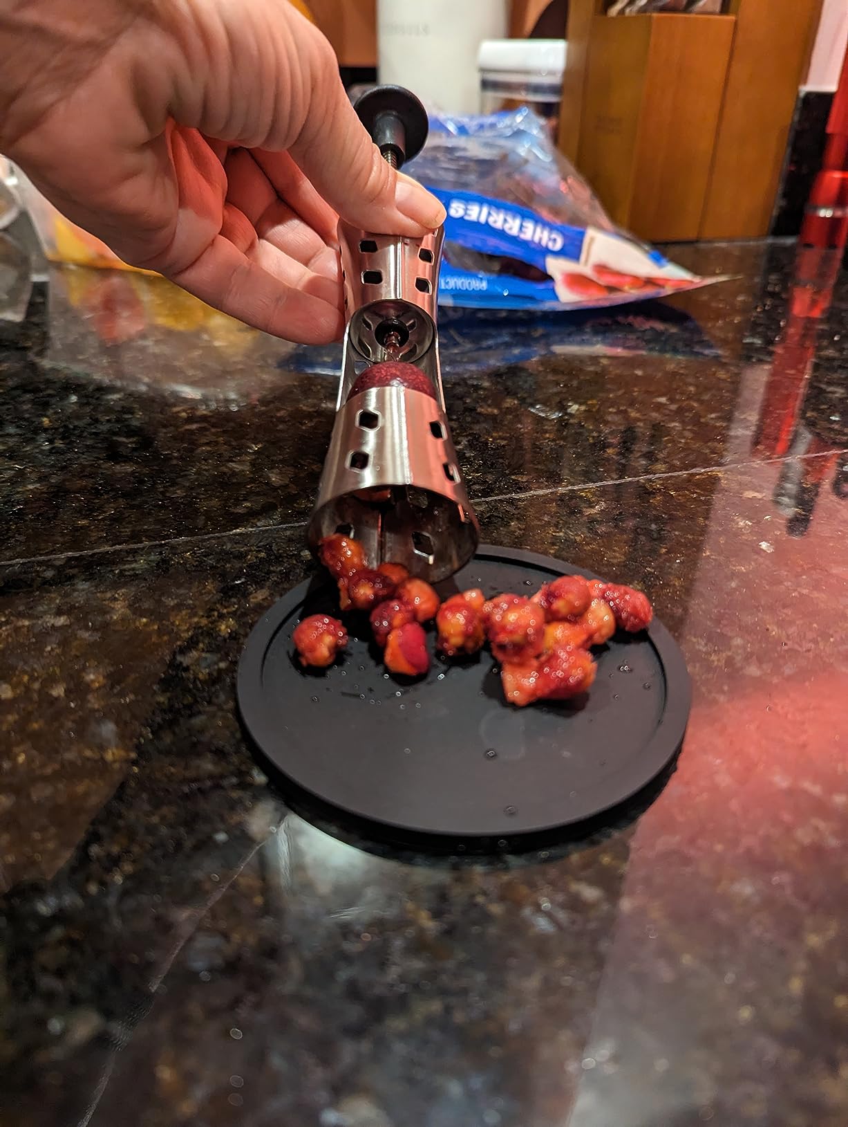 Newness Cherry Pitter, Premium Cherry Pitter Remover Tool, 304 Stainless Steel Cherry Seed Remover, Durable Cherry Stoner customer photo 2