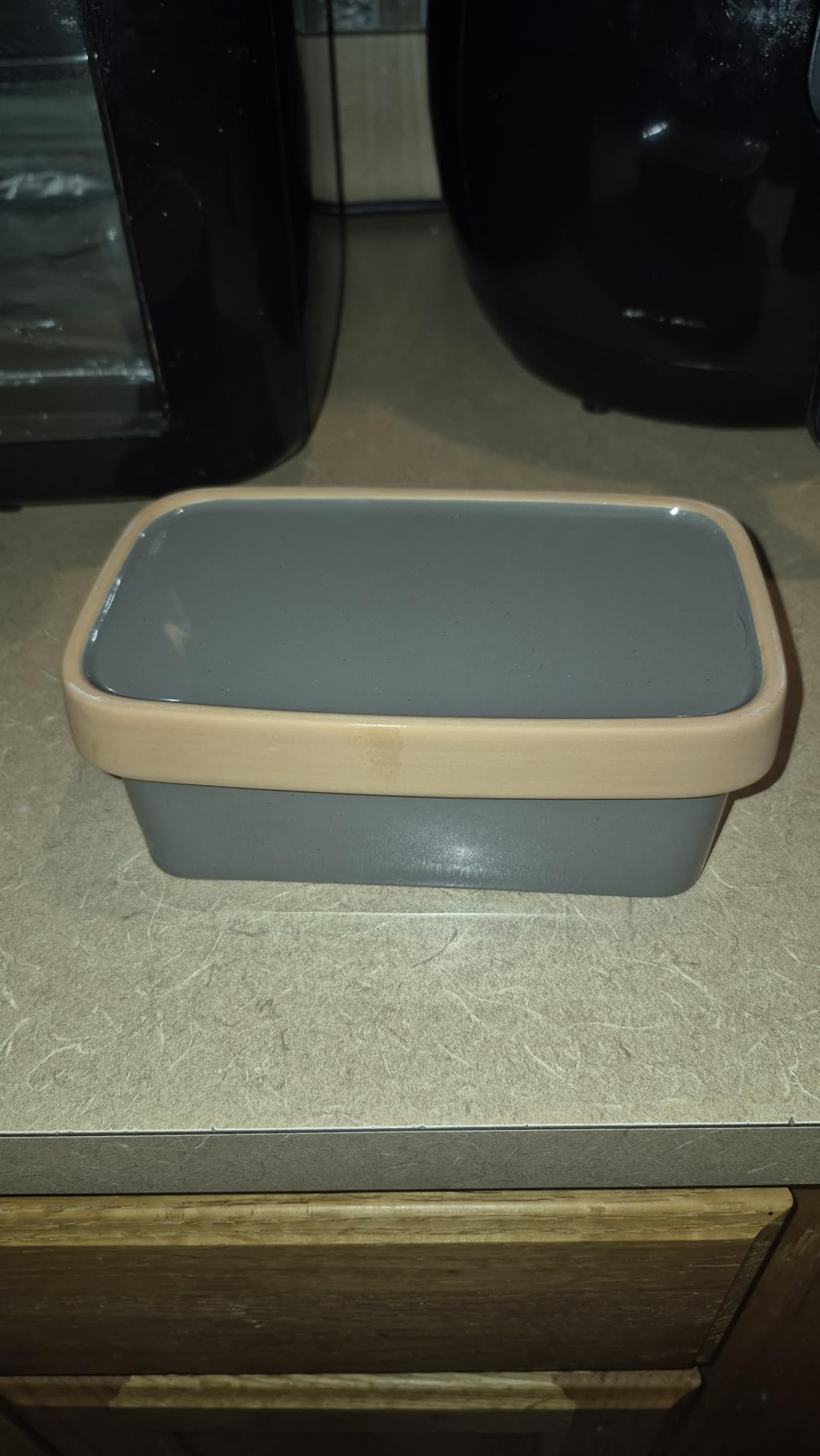 Mora Ceramic Two-in-One Butter Dish with Lid, Covered Butter Crock Container to Leave on Countertop - Large Storage Keeper/Holder for Kitchen customer photo 1
