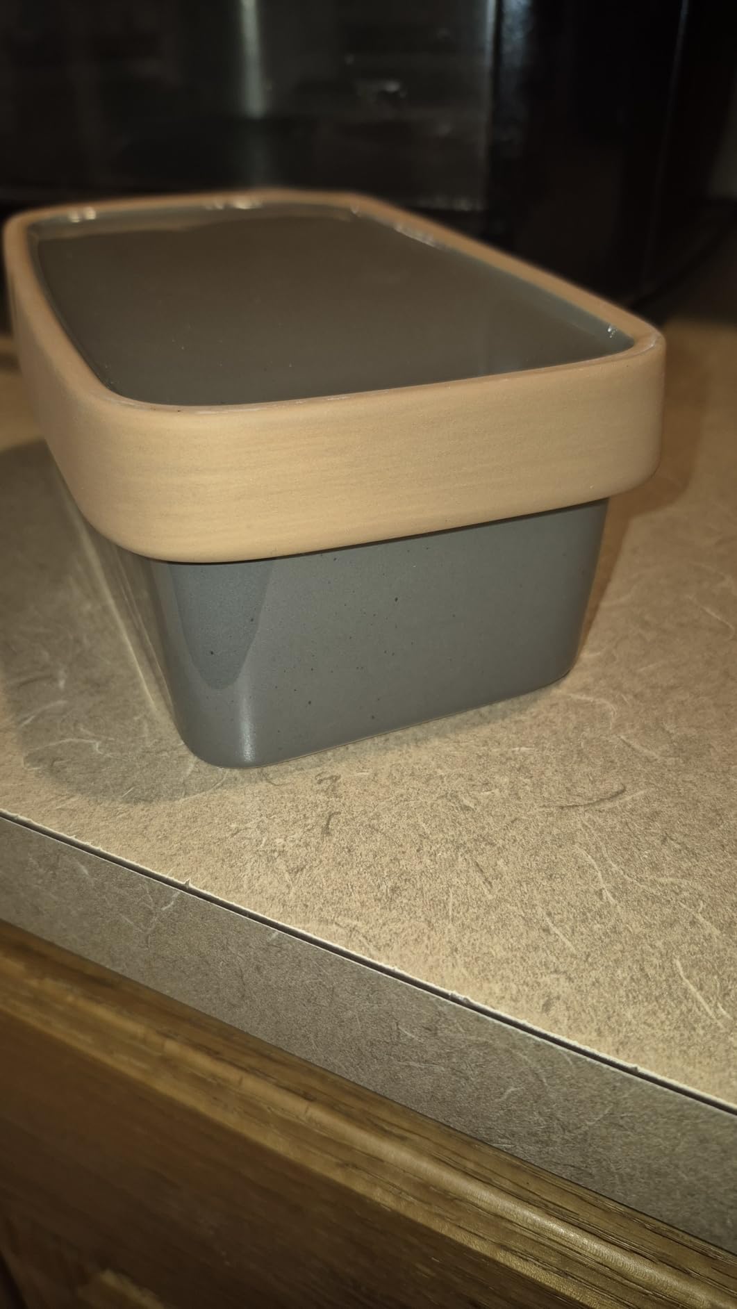 Mora Ceramic Two-in-One Butter Dish with Lid, Covered Butter Crock Container to Leave on Countertop - Large Storage Keeper/Holder for Kitchen customer photo 2