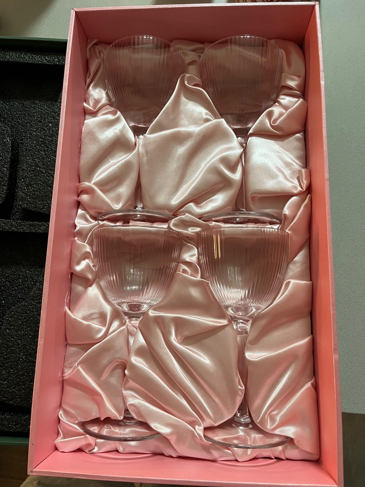 Vintage Art Deco Nick and Nora Coupe Glasses | Set of 4 | 5 oz Crystal Ribbed Cocktail Glassware for Drinking Classic Gin, Whiskey, Vodka Bar Drinks | Retro Long Stemmed Barware Goblets customer photo 2