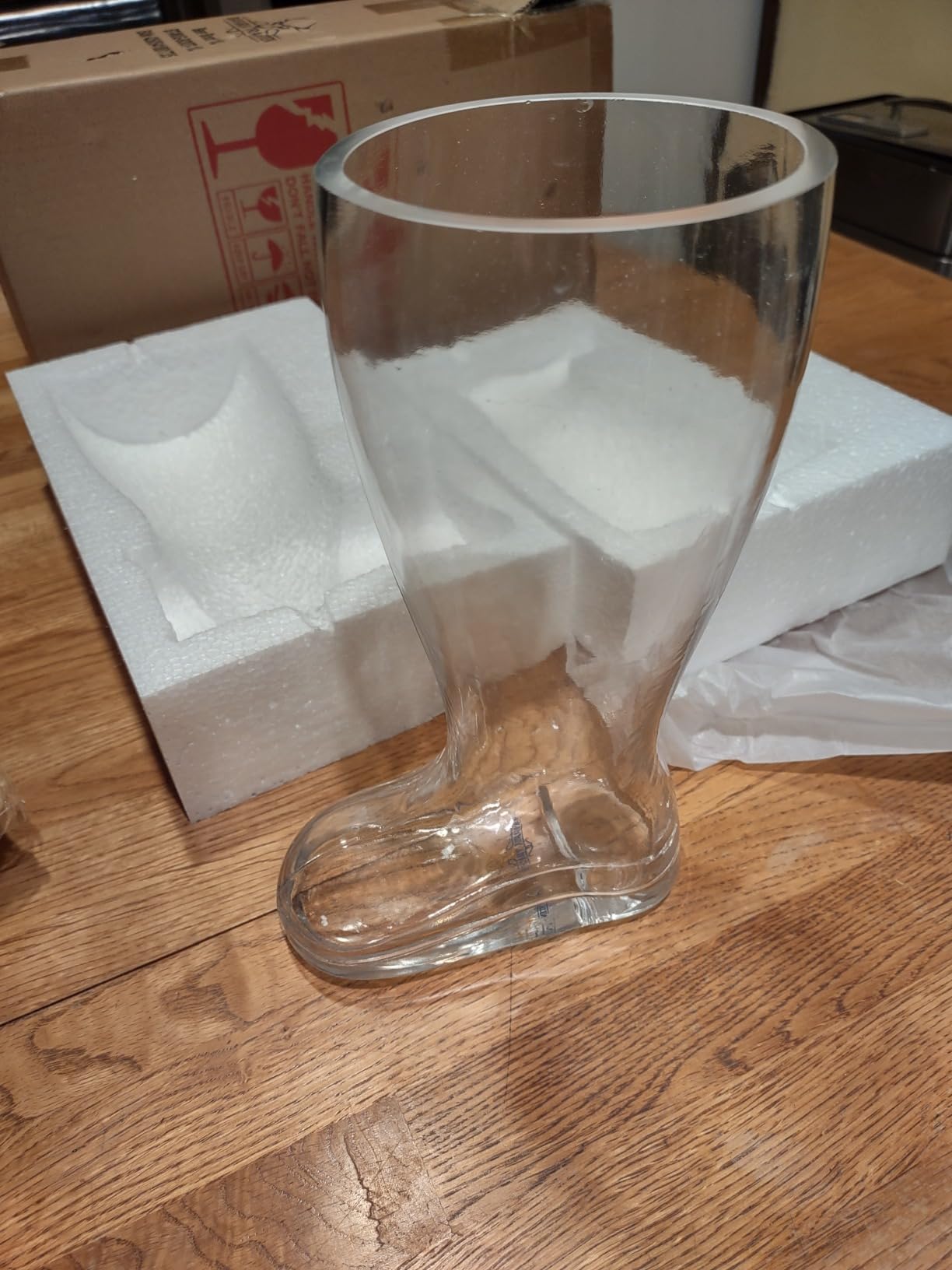 BAVARIA TRACHTEN Das Boot 1L Beer Glass, Authentic German Beer Boot Mug - Spaten Cowboy Style - Giant 1 Liter Drinking Glass for Oktoberfest, Bars & Parties customer photo 2