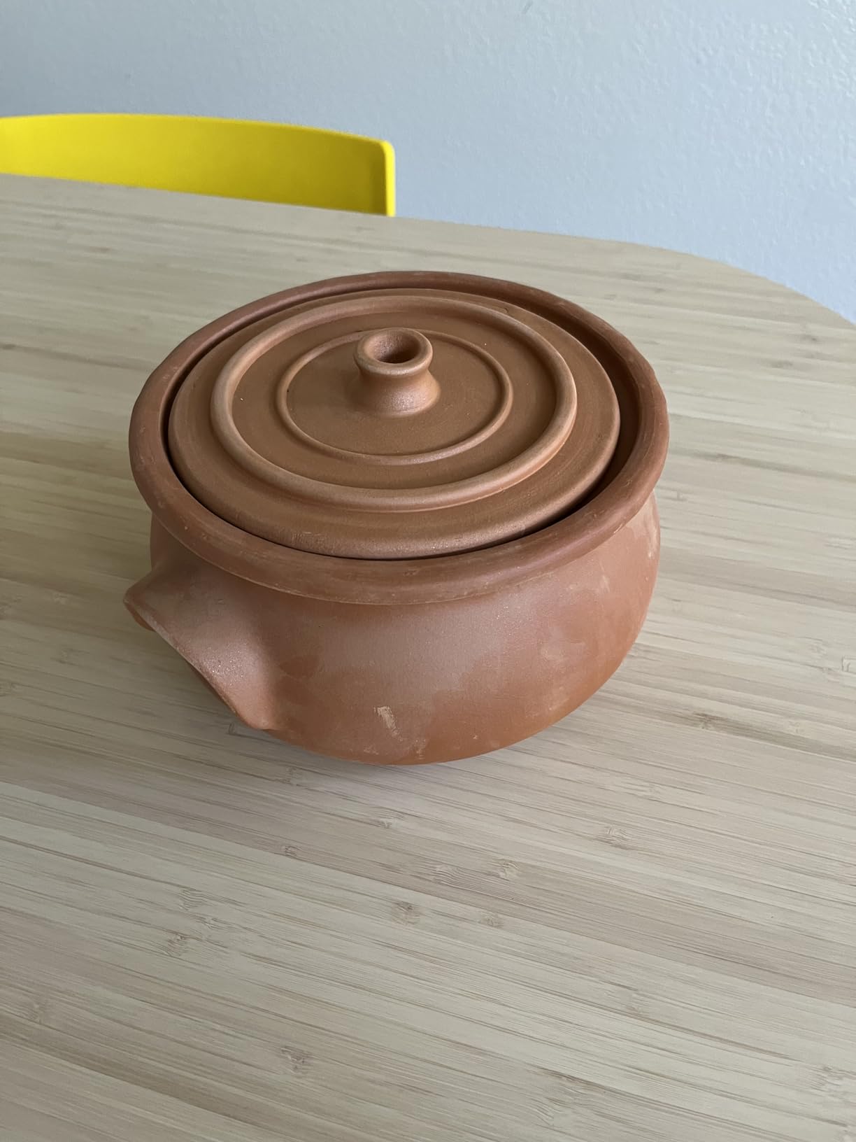 Hakan Suphan Handmade 7.6-Quart Large Clay Cooking Pot with Lid, Natural Unglazed Cookware, Terracotta Cazuela, Casserole Dish, Rice Cooking, Stewpot, Korean, Indian, Mexican Dish 7.2 L customer photo 2