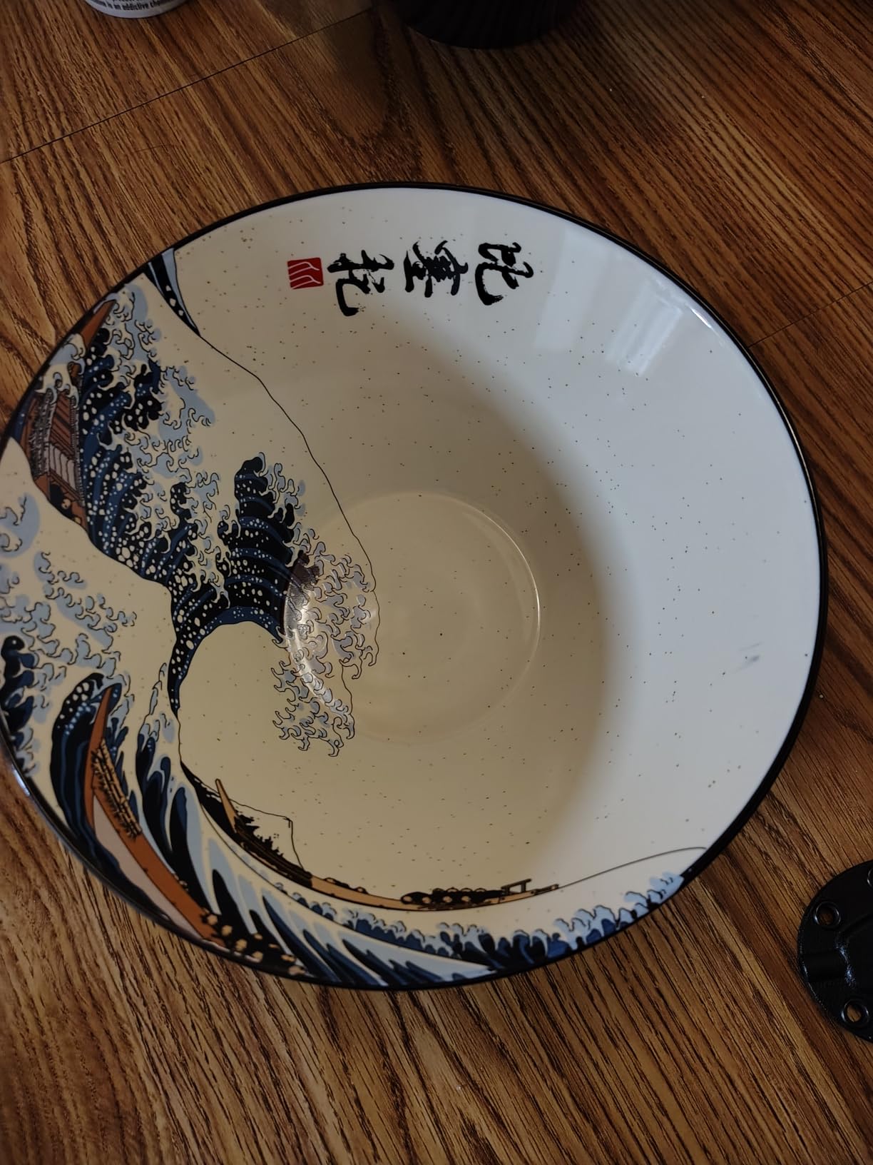 Japanese Ramen Bowl Set with Great Wave Design - 60oz Large Ceramic Bowls, Spoons, Chopsticks for Ramen, Pho, Salad, Poke - Premium Gift for Ramen Lovers - Microwave & Dishwasher Safe customer photo 1