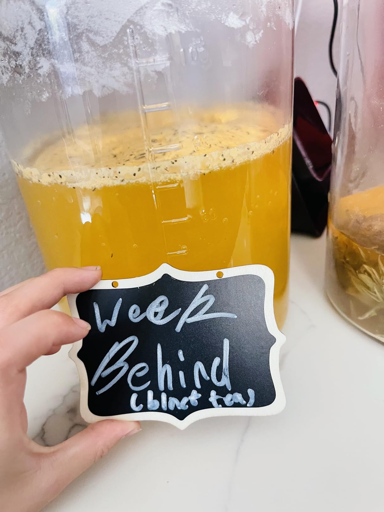 2 Pack 1 Gallon Large Fermentation Jars with 3 Airlocks and 2 SCREW Lids (100% Airtight Heavy Duty Lid w Silicone) - Wide Mouth Glass Jars w Scale Mark - Pickle Jars for Sauerkraut, Sourdough Starter customer photo 1