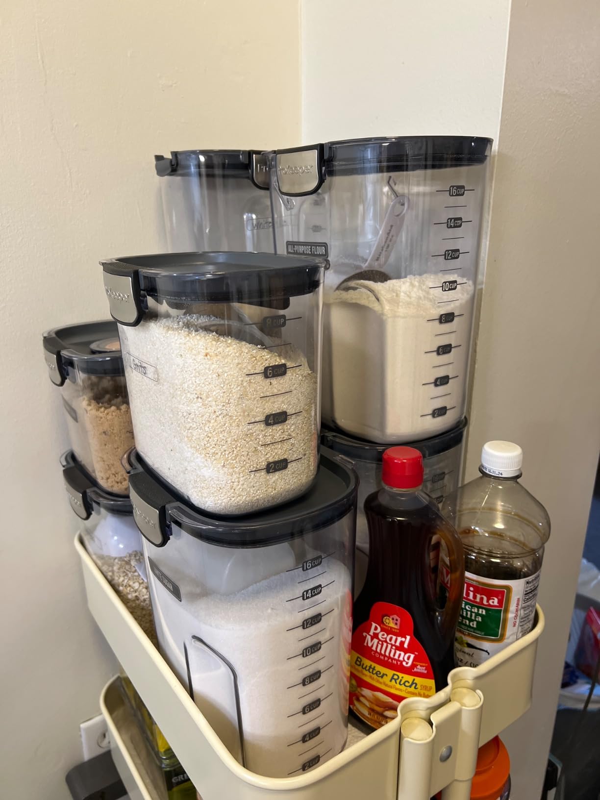 Progressive International ProKeeper+ Clear Plastic Airtight Food Baker's Kitchen Storage Organization Container Canister Set customer photo 2