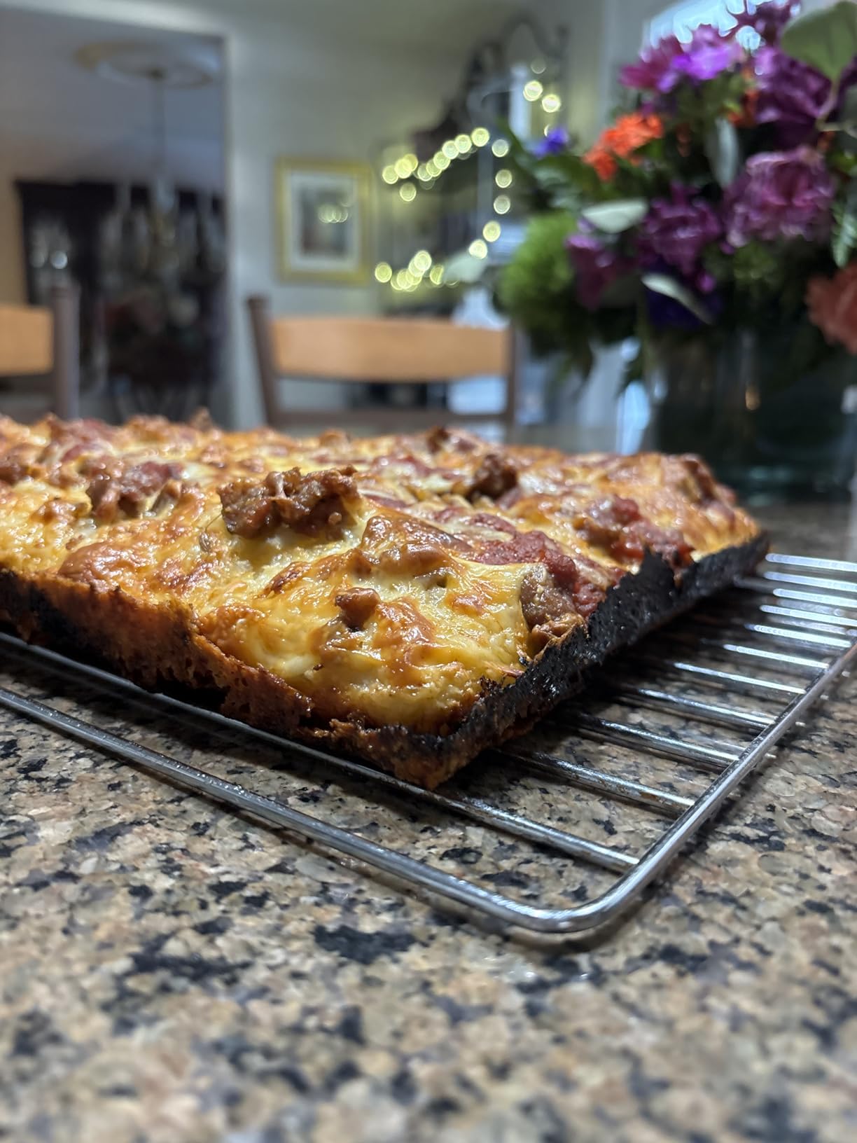 Detroit Style Pizza Pan 10x14x2.5 (Non-Stick, BPA & PFOA Free) Heat-Resistant Up to 800°F, Pre-Seasoned Authentic Hard Anodized Detroit Deep Dish Pizza Pan customer photo 2