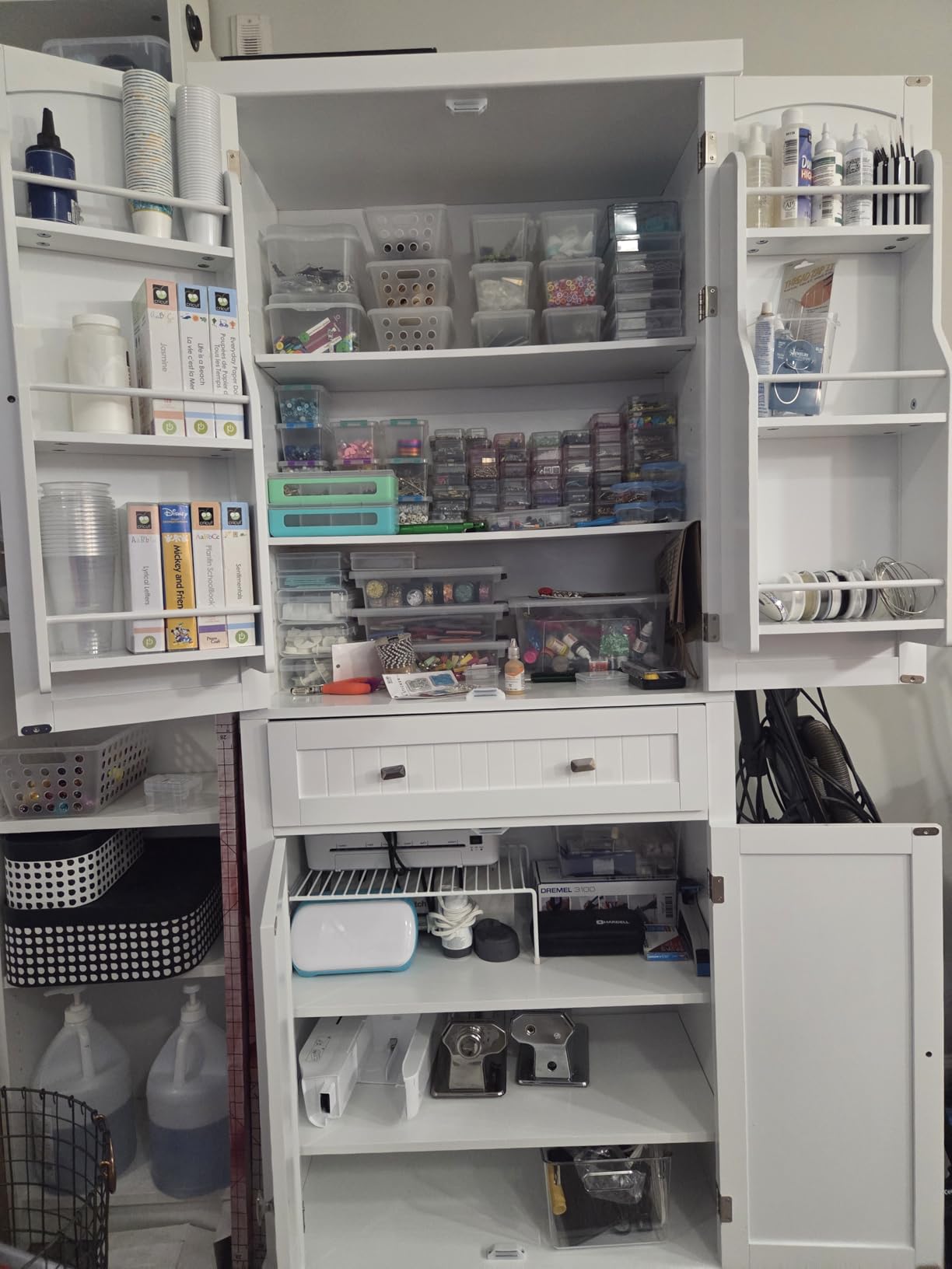 VASAGLE Pantry Cabinet, 71.7-Inch High Freestanding Tall Cupboard Storage Cabinet with a Drawer, 2 Cabinets, 4 Adjustable Shelves customer photo 2