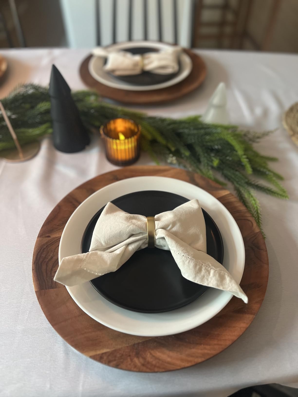 ALPHA Living HOME Set of 12 Rooster Napkin Rings for Farmhouse Table Decor | Premium Metal Chicken Dinnerware Holders | Rustic Kitchen & Holiday Party Table Setting (Gold) customer photo 2