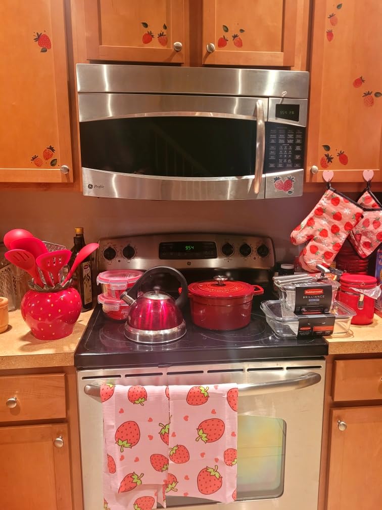 Silicone Kitchen Cooking Utensil Set: U-Taste High Heat Resistant 13.6in Long Kitchen Gadgets, BPA Free Non Stick Rubber Cook Accessories, 5 Pieces customer photo 2