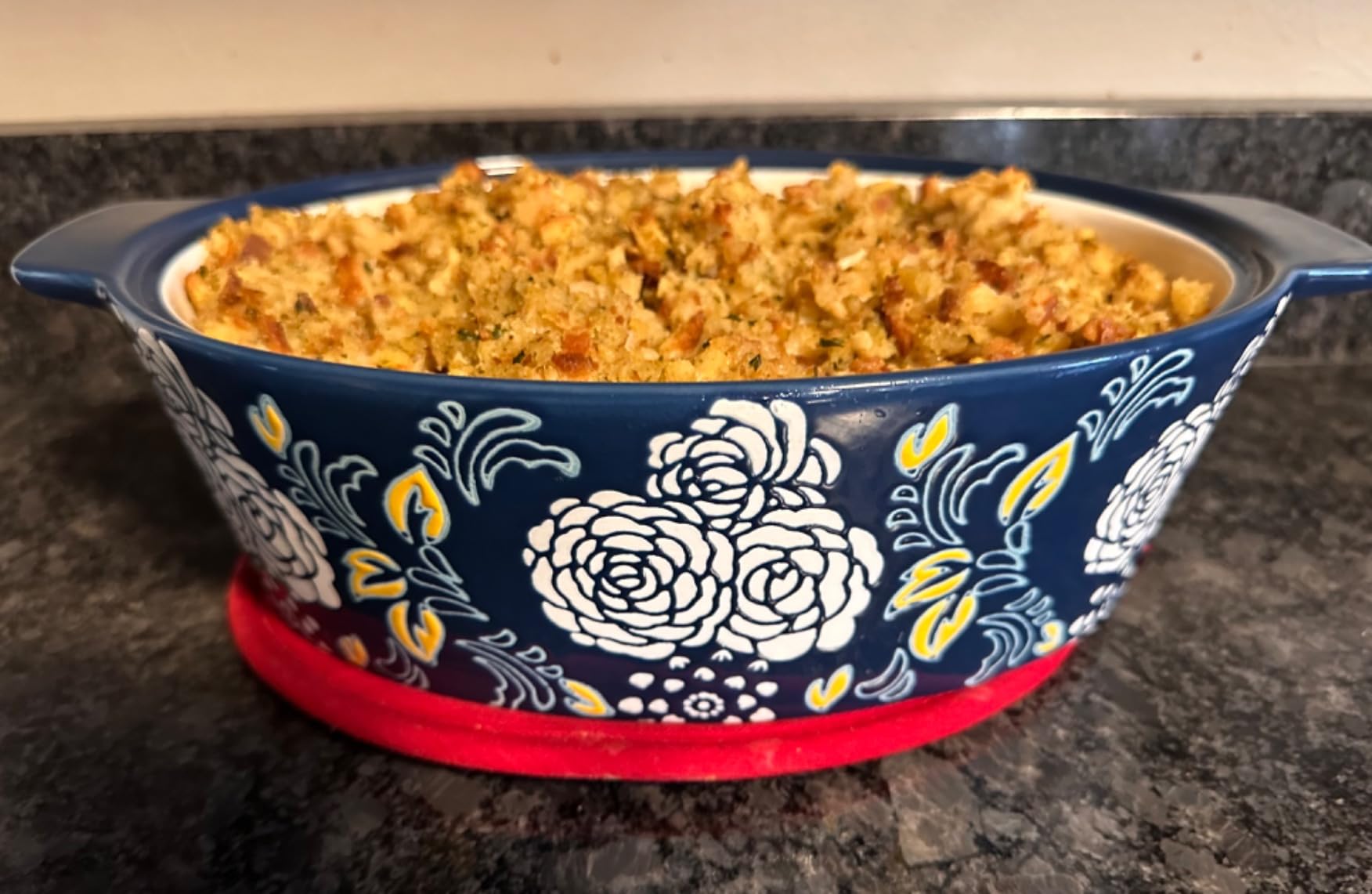 Ceramic Casserole Dish With Lid, Casserole Dishes for Oven, Baking Dish Lasagna Pans For Cooking, Oval Baking Pan, Dutch Oven, Perfect for Bread Baking and Serving, Housewarming, Thanksgiving - Blue customer photo 2