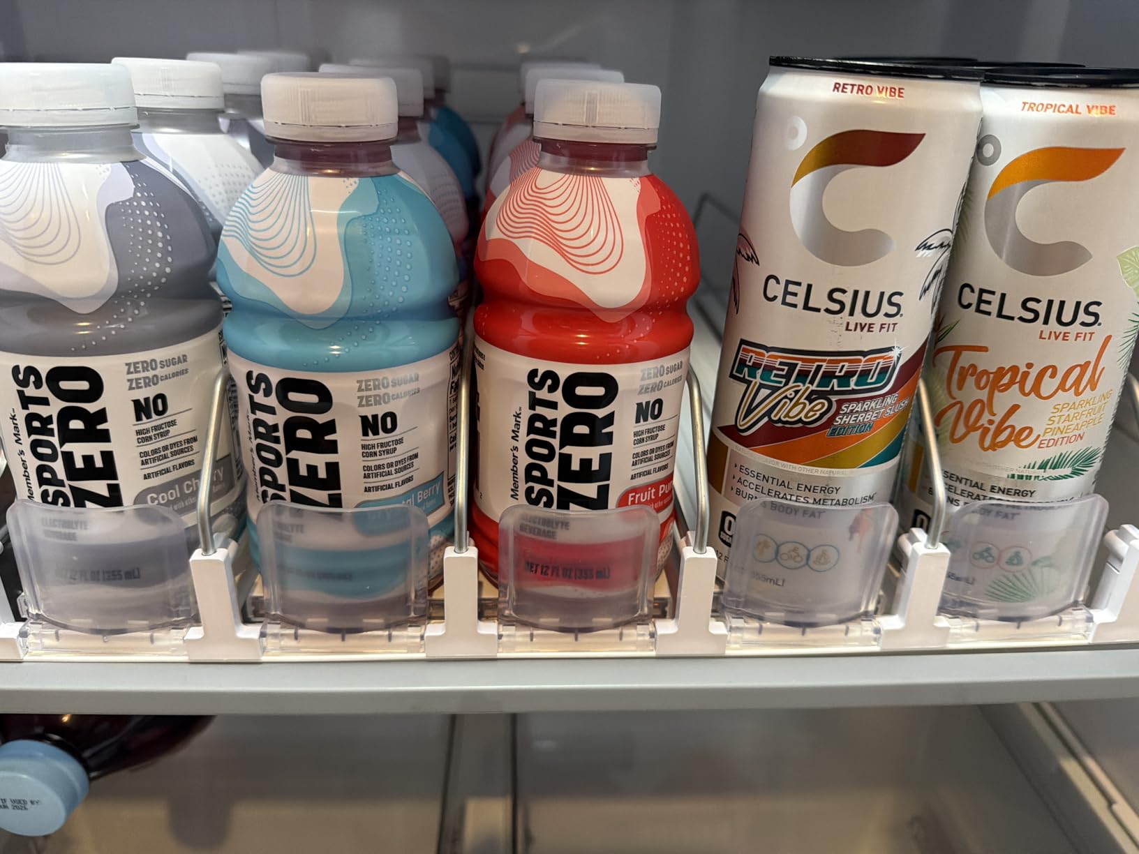 Drink Organizer for Fridge, Soda Can Dispenser for Refrigerator, Automatic Drink Dispenser for Fridge Holds up to 25 Cans, 5 Row customer photo 2
