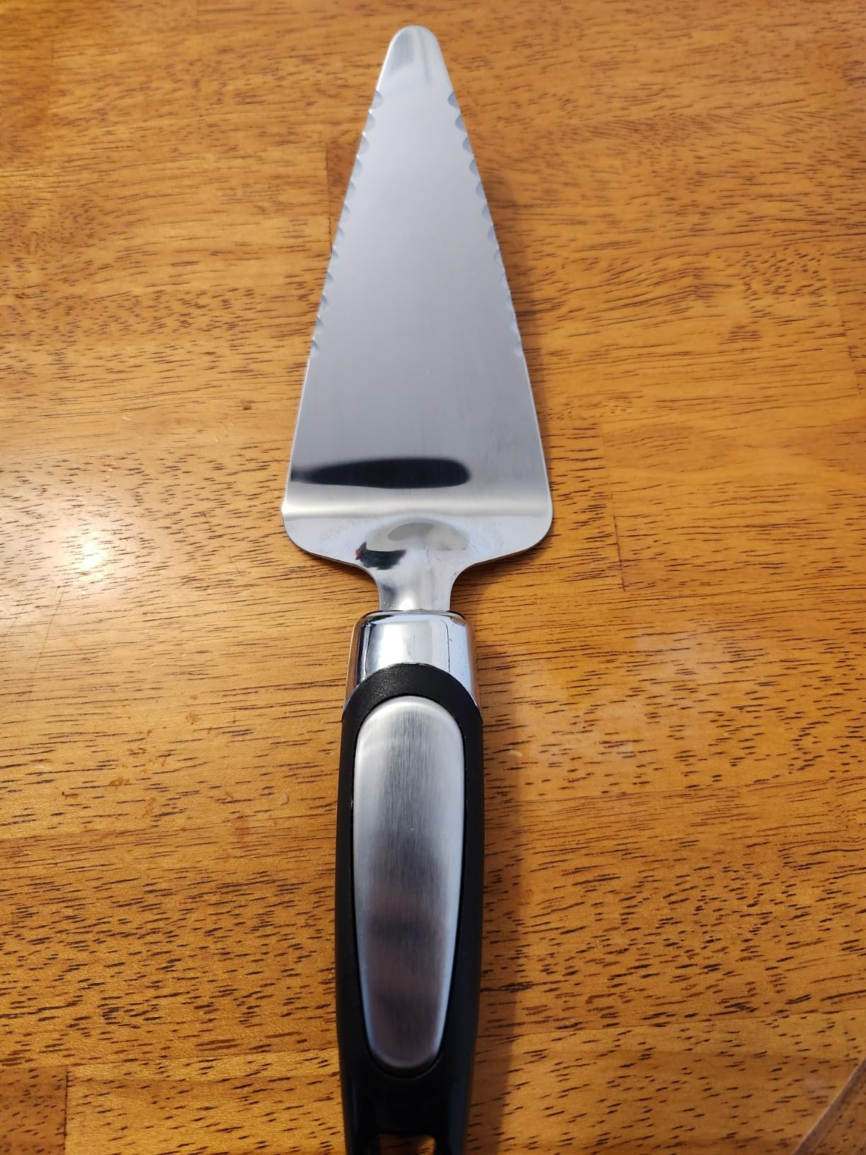 Rainspire Pie Server Spatula Stainless Steel, Pie Cutter Cake Cutter Slicer, Cake Server Spatula, Dishwasher Safe, Edges On Both Sides, Black customer photo 2