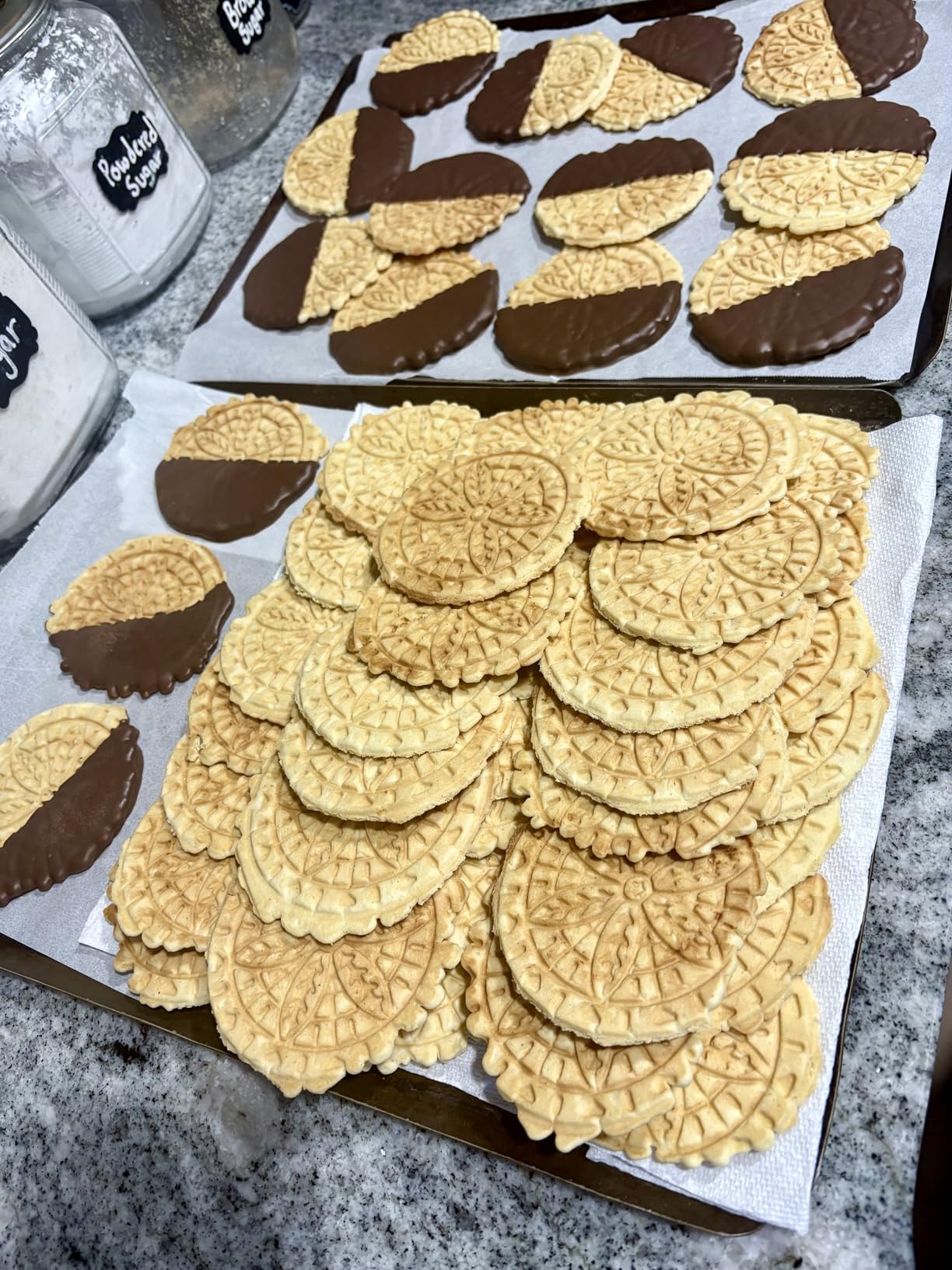 Mini Pizzelle Maker Machine with a 3