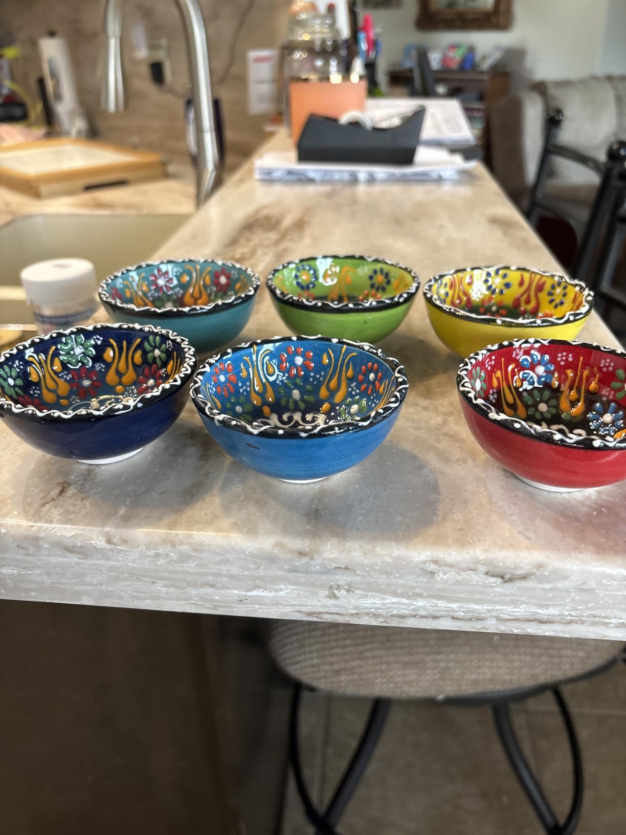 Ceramic Small Dipping Bowls Set of 6, 3.5 Oz Soy Sauce Dish, Handmade Charcuterie, Colorful Pinch, Dishwasher & Microwave Safe customer photo 2