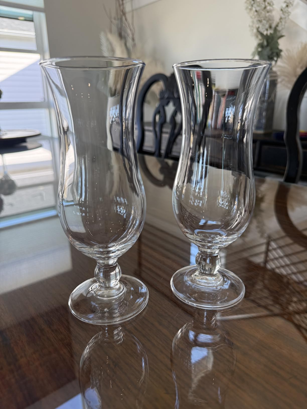 Cheardia 6 Pack Hurricane Glass, 14 oz Pina Colada Glasses Clear Tulip Drinking Cups for Juices, Cocktails, Full-Bodied Beer, Tropical Drinks, Water, Beverages customer photo 1