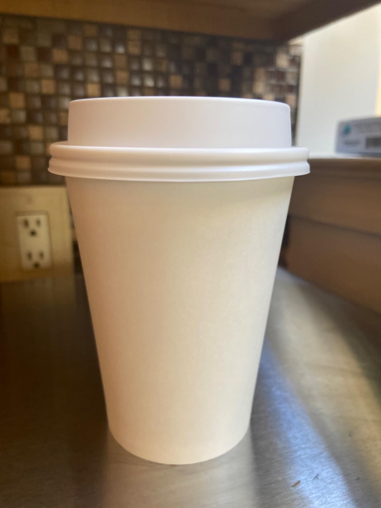 Ginkgo 100 Pack 12 oz Leak-Proof Coffee Cups with Lids and Sleeves Disposable To Go Hot Travel Paper Cups, Hot Chocolate, Cocoa, Tea, Coffee Bar Accessories customer photo 1