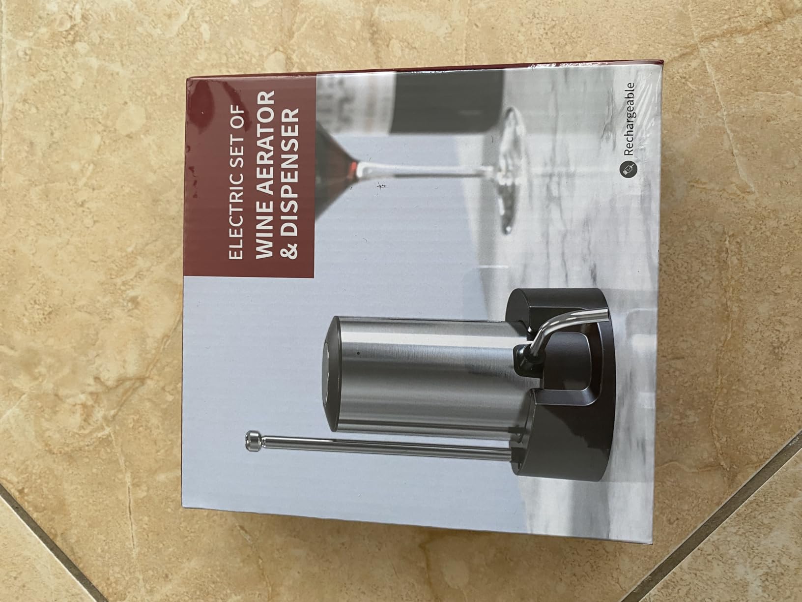 4-in-1 Rechargeable Electric Wine Opener Wine Aerator Gift Set with Electric Wine Decanter, Wine Stopper, Foil Cutter, Automatic Electric Wine Bottle Opener customer photo 2