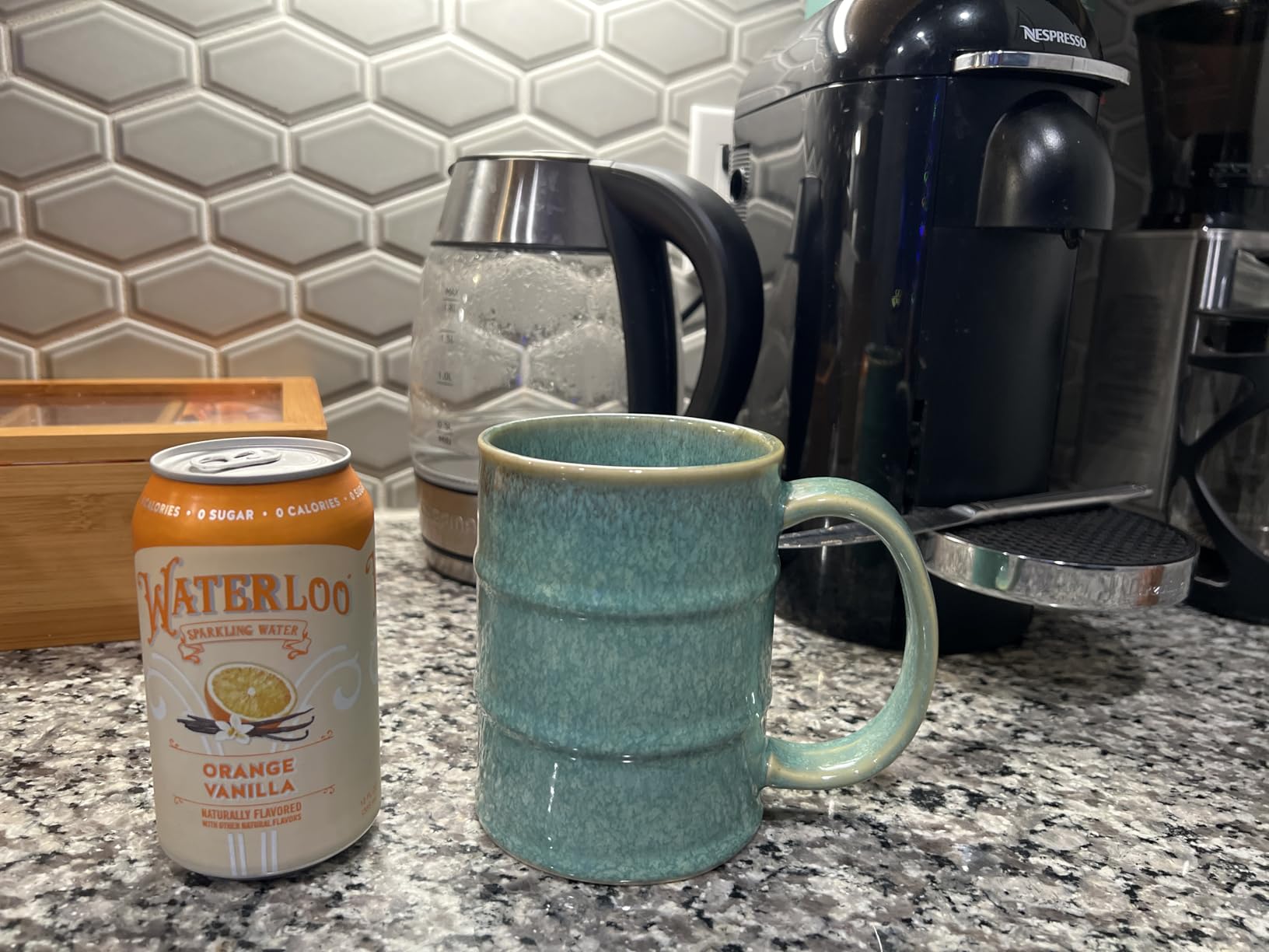 Coffee Mug, 22 oz Beer Mugs Large Ceramic Coffee Mug Tea Cups, Handmade Mug with Big Handle for Office and Home, Dishwasher and Microwave Safe (Rock Green) customer photo 2