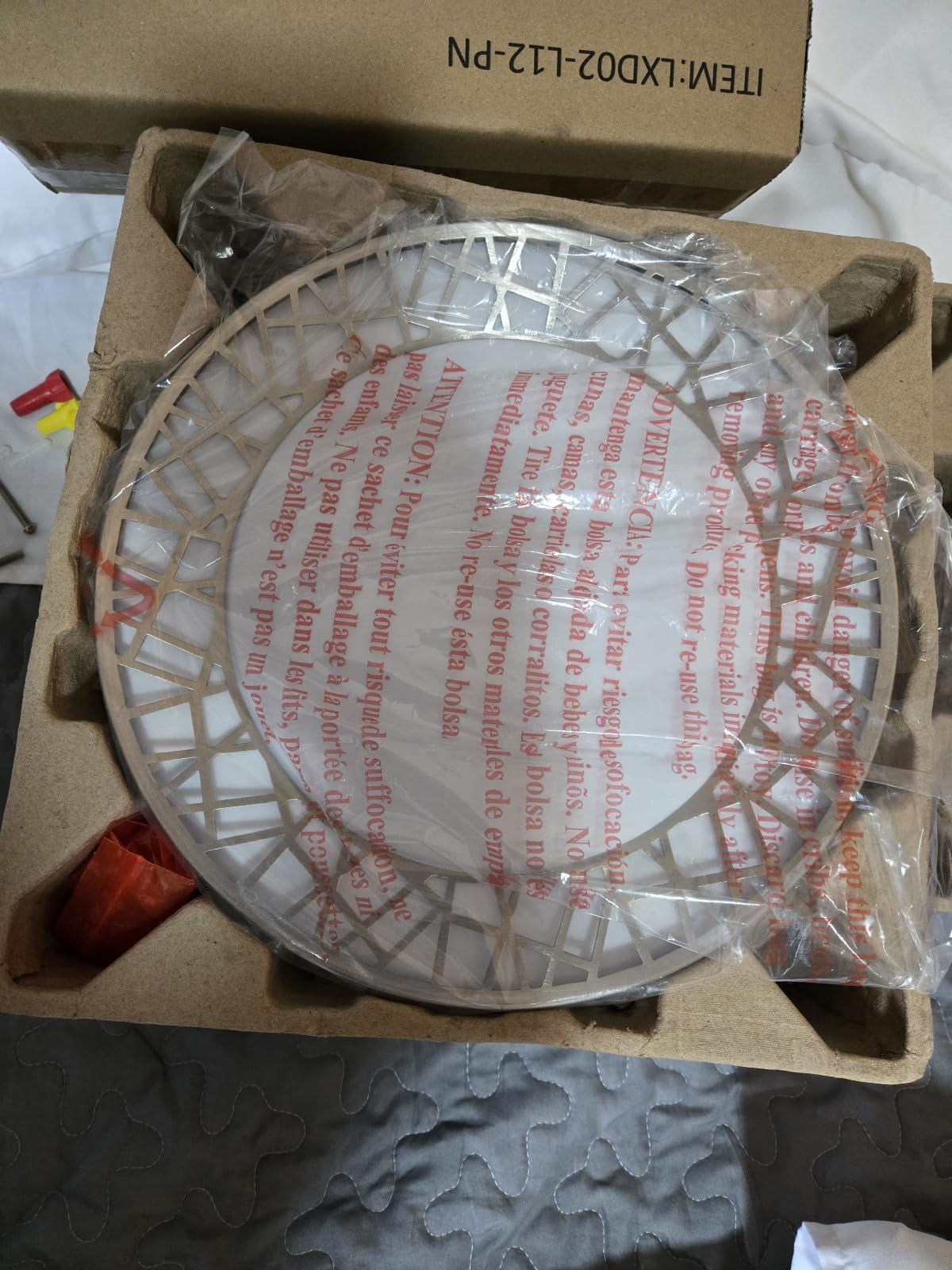 12 Inch Flush Mount Ceiling Light, Modern Brushed Nickel LED Ceiling Light Fixture, 20W 1400LM 2700-6500K Adjustable, Dimmable Ceiling Lights for Bedroom, Kitchen, Hallway, Bathroom, ETL customer photo 1