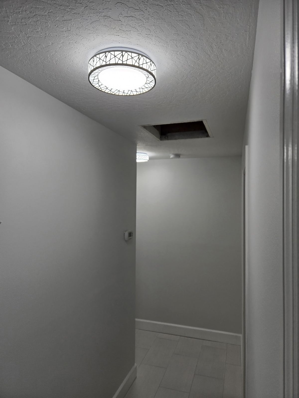 12 Inch Flush Mount Ceiling Light, Modern Brushed Nickel LED Ceiling Light Fixture, 20W 1400LM 2700-6500K Adjustable, Dimmable Ceiling Lights for Bedroom, Kitchen, Hallway, Bathroom, ETL customer photo 2