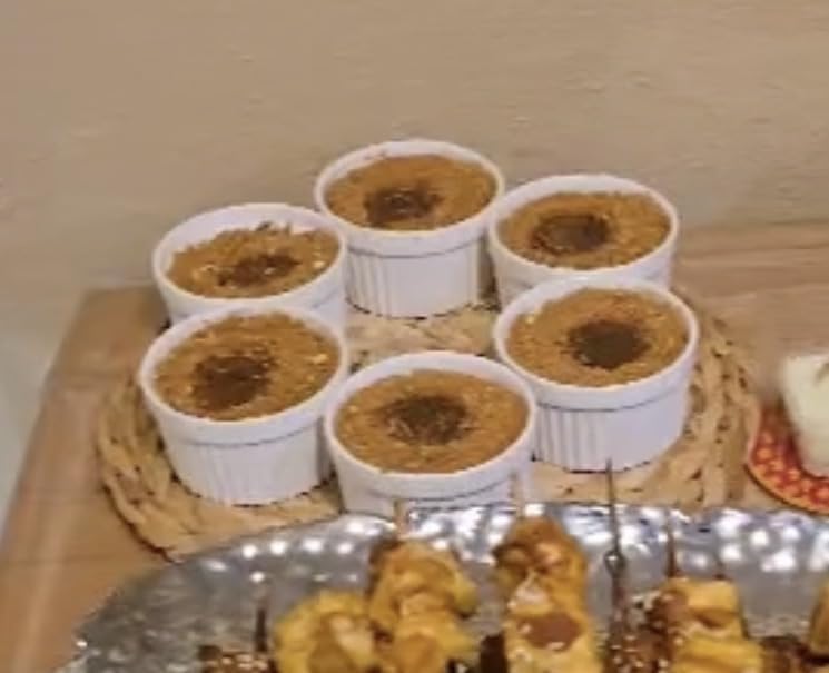 MALACASA Ramekins 8 oz Oven Safe, Porcelain Creme Brulee Ramekins Pudding Custard Cups Ceramic Souffle Dishes Ramakan Ramiken Ramicans Baking Bowls Set of 6, White, Series RAMEKIN-DISH customer photo 1
