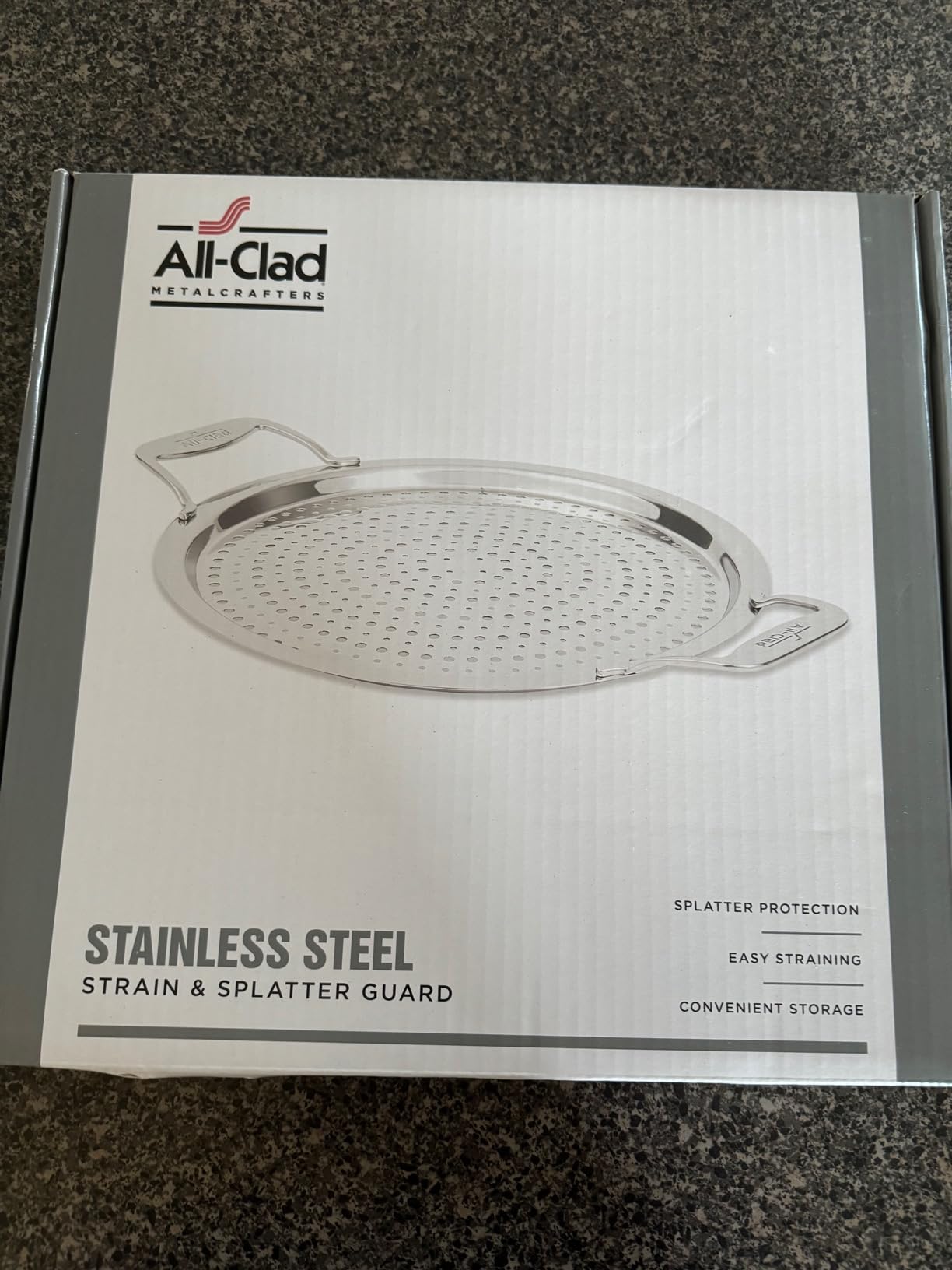 All-Clad Accessory, Stainless Steel Strain & Splatter Guard, 10.5-Inch customer photo 2