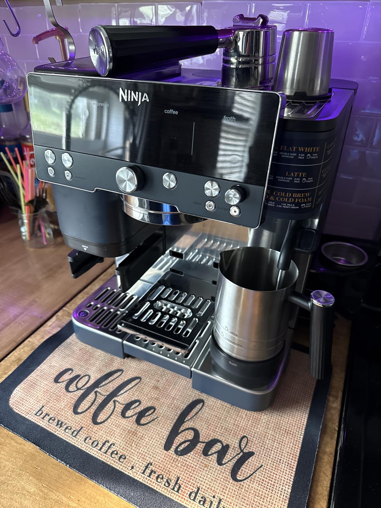 Ninja Luxe Café Premier 3-in-1 Espresso Machine, Drip Coffee, & Rapid Cold Brew | Built-in Coffee Grinder customer photo 2