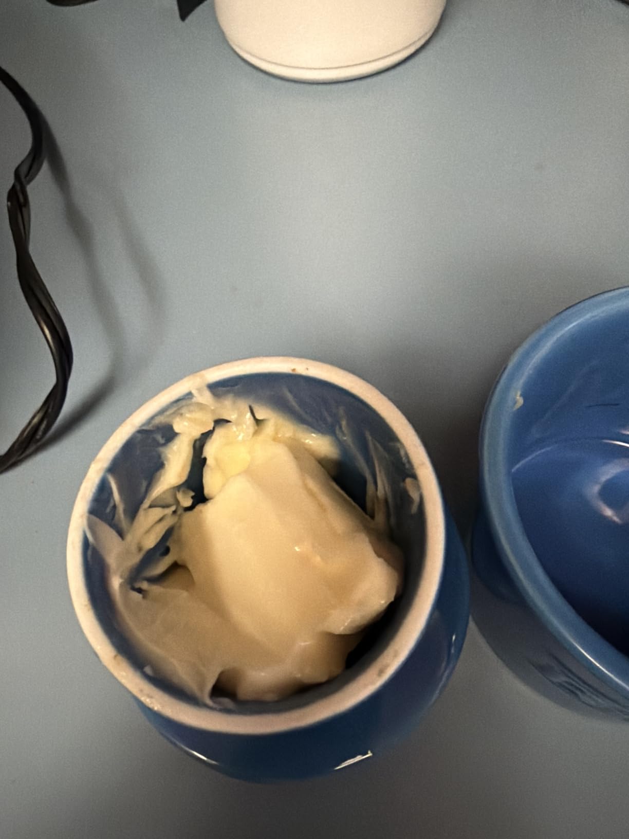 Premium Butter Crock with Lid - Original Design French Butter Dish - Beautiful Ceramic Butter Keeper for Counter with Water Line - Perfect to Keep Butter Soft and Spreadable - White customer photo 2
