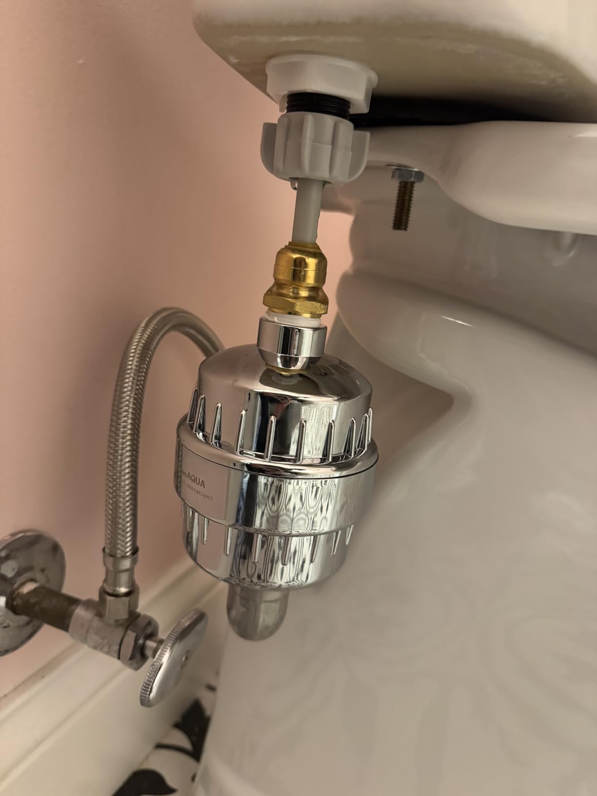 weAQUA Heavy Duty Shower Filter Family 2 PACK - 99% Removal for Hard Water, Chlorine, Fluoride, Heavy Metals, Micro-life, Organics and More (Chrome) customer photo 2