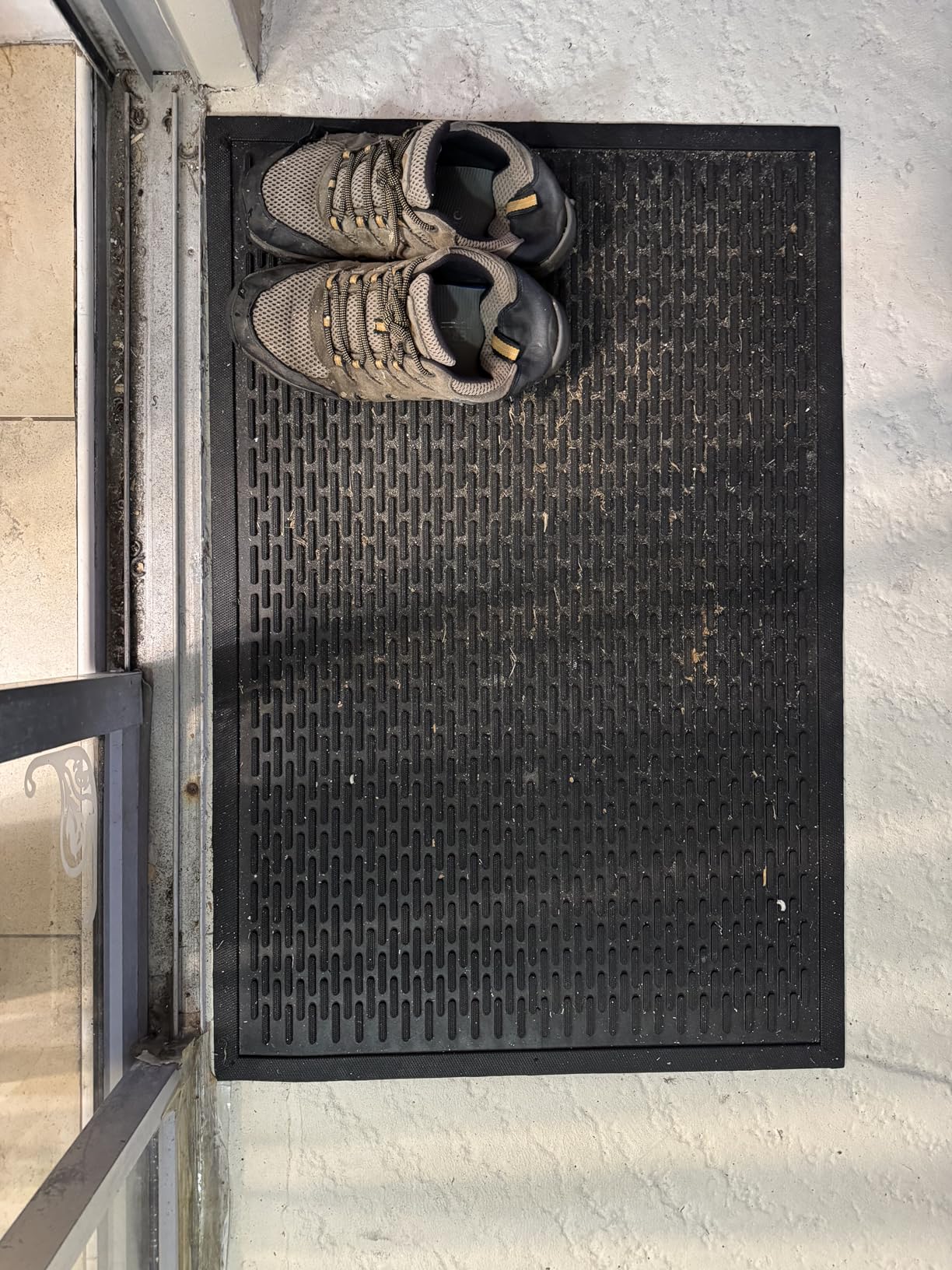 Ottomanson Heavy Duty Rubber Floor Mat - Non-Slip, Waterproof, Easy to Clean - Anti-Fatigue Mat for Commercial Kitchens, Restaurants, Workshops - Oil Resistant, Hose Washable - 36