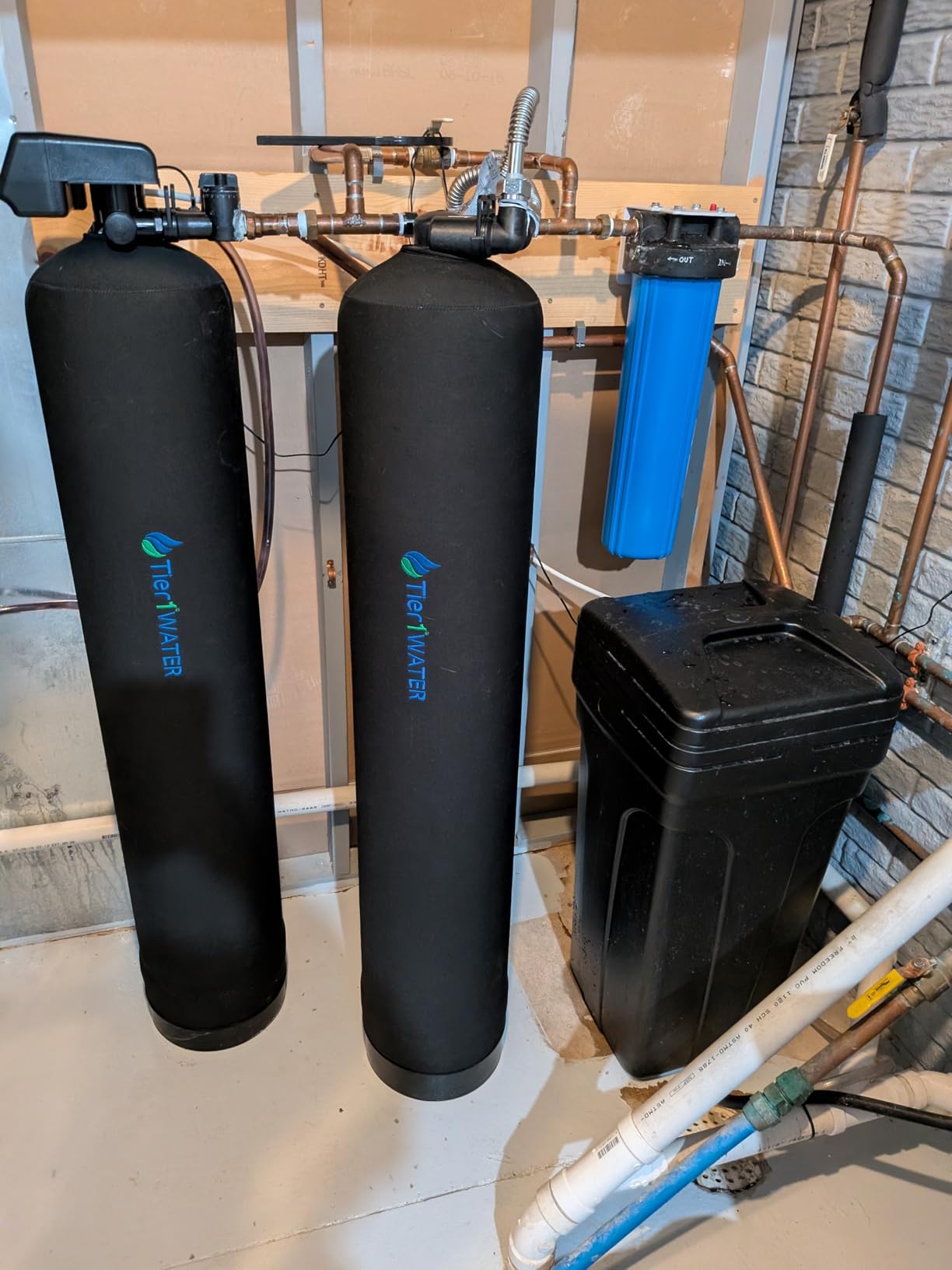 Tier1 Water Softener Alternative | Salt-Free Water Conditioner | TAC Scale Prevention | 900,000 Gallon Capacity, 8-9 Year Life | Whole House Water Filtration System customer photo 1