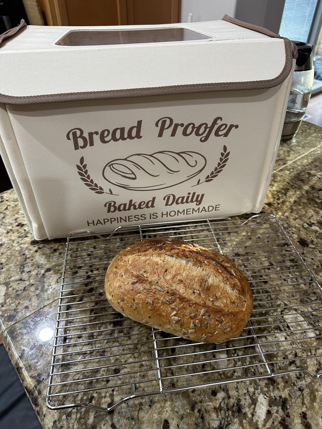 GIYUDOT Folding Bread Proofing Box with 50-113°F Temp Control & 48H Timer customer photo 1