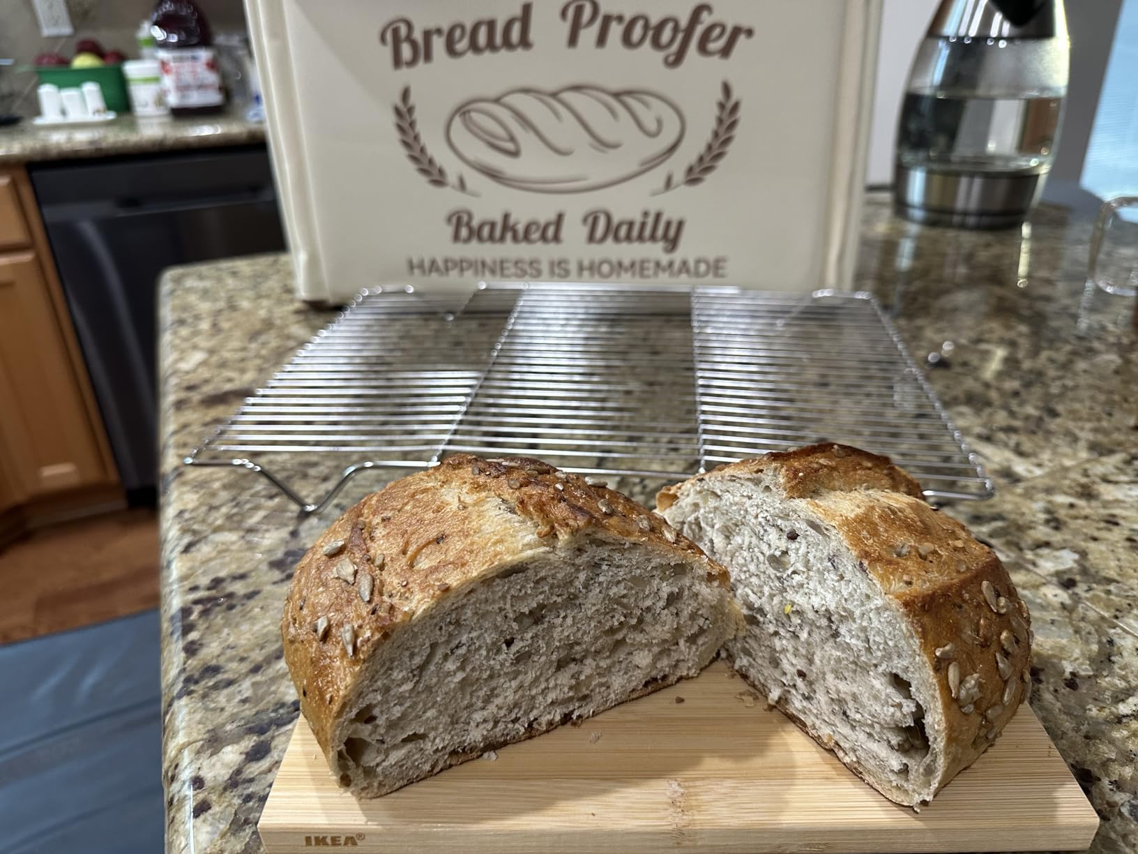GIYUDOT Folding Bread Proofing Box with 50-113°F Temp Control & 48H Timer customer photo 2