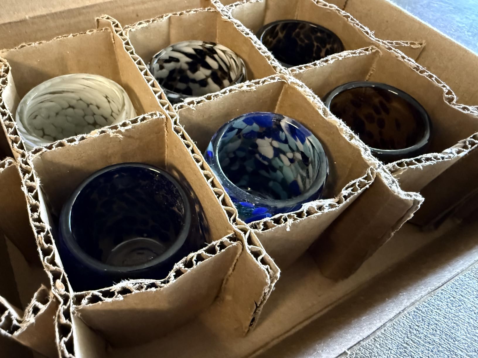 Hand-Blown Mezcal & Tequila Sipping Glasses From Mexico - Set of 6 | Authentic Handcrafted 2.2 oz Tequila Tasting Glasses | Handmade Mezcal Copitas | Evening Elegance customer photo 2