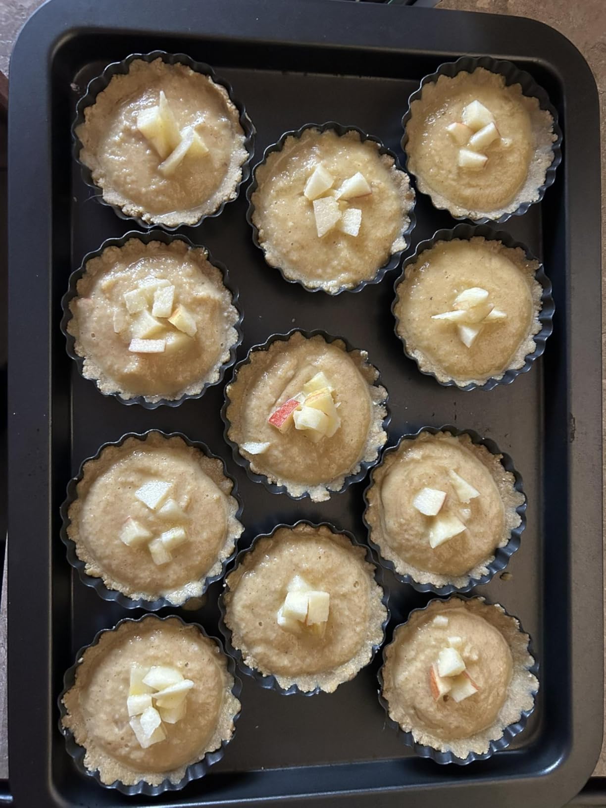 3 Inch Mini Quiche Pans 12 Pack, Round Egg Tart Molds with Removable Bottom. Small Tart Pans w/Non-Stick Coating Rugged Carbon Steel for Tartlets Shells Desert Making Christmas Festival Party customer photo 2
