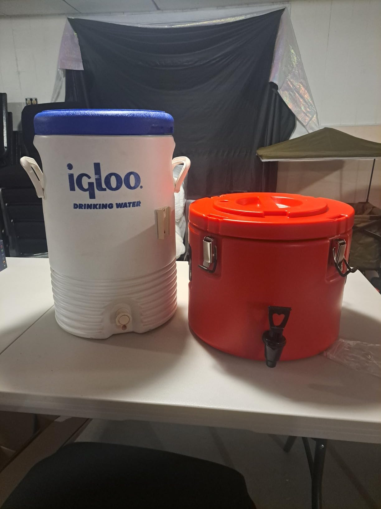 20L/5Gal Insulated Beverage Dispenser, Ice & Hot Drink Dispenser with Spout Spigot and Portable Handles,Thermal Hot and Cold Drink Server Dispenser for Restaurant Drink Shop customer photo 2