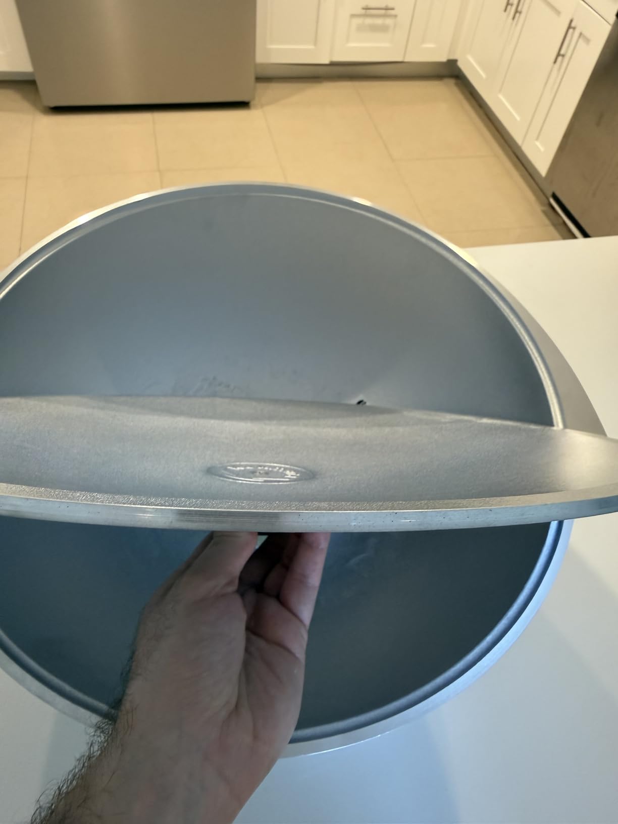 Cast Aluminum Asian Cauldron with Lid Aluminum Kazan, Dutch Oven Pot, Camping Cookware Kitchen Pot, Oven Safe Caldero, Gray ((15 L)) customer photo 1