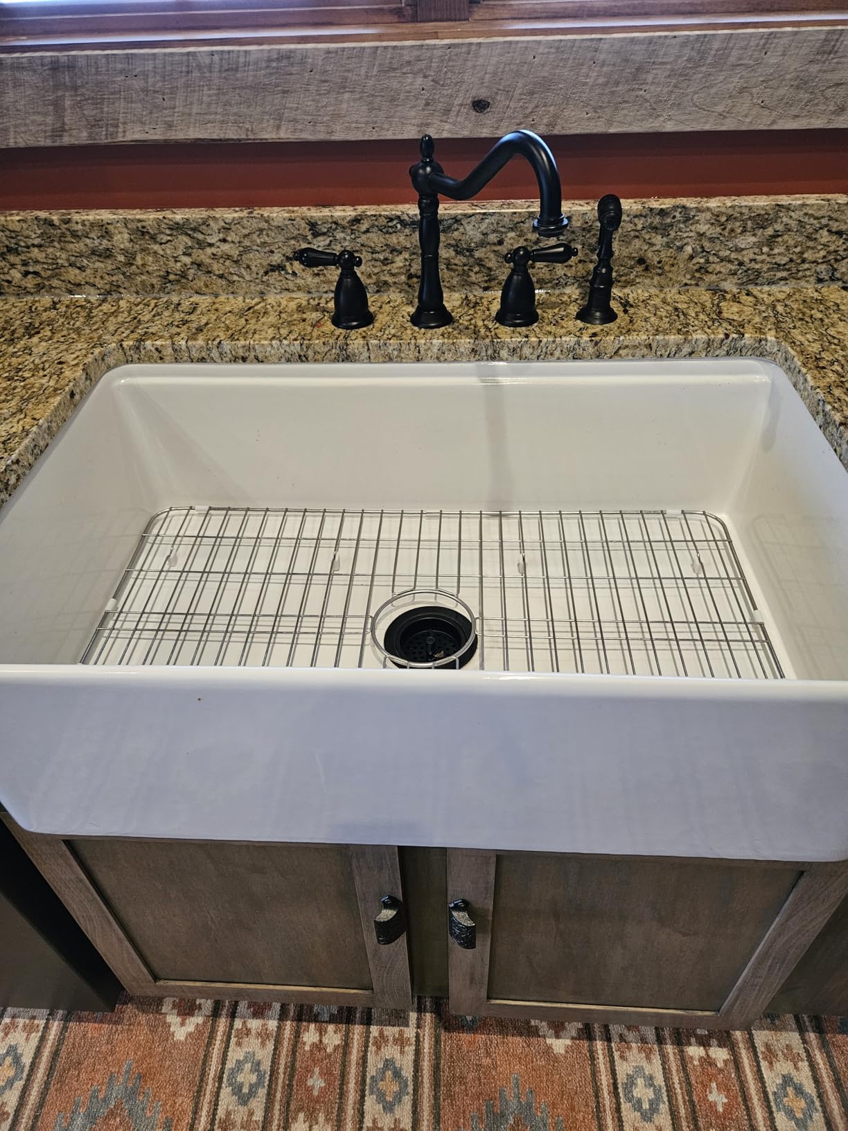 DeerValley White Farmhouse Sink Workstation 33 Inch Fireclay Apron Front Farm Sinks Single Bowl Heavy Duty Deep Drop-in Undermount Sink with Workstation Accessories customer photo 2