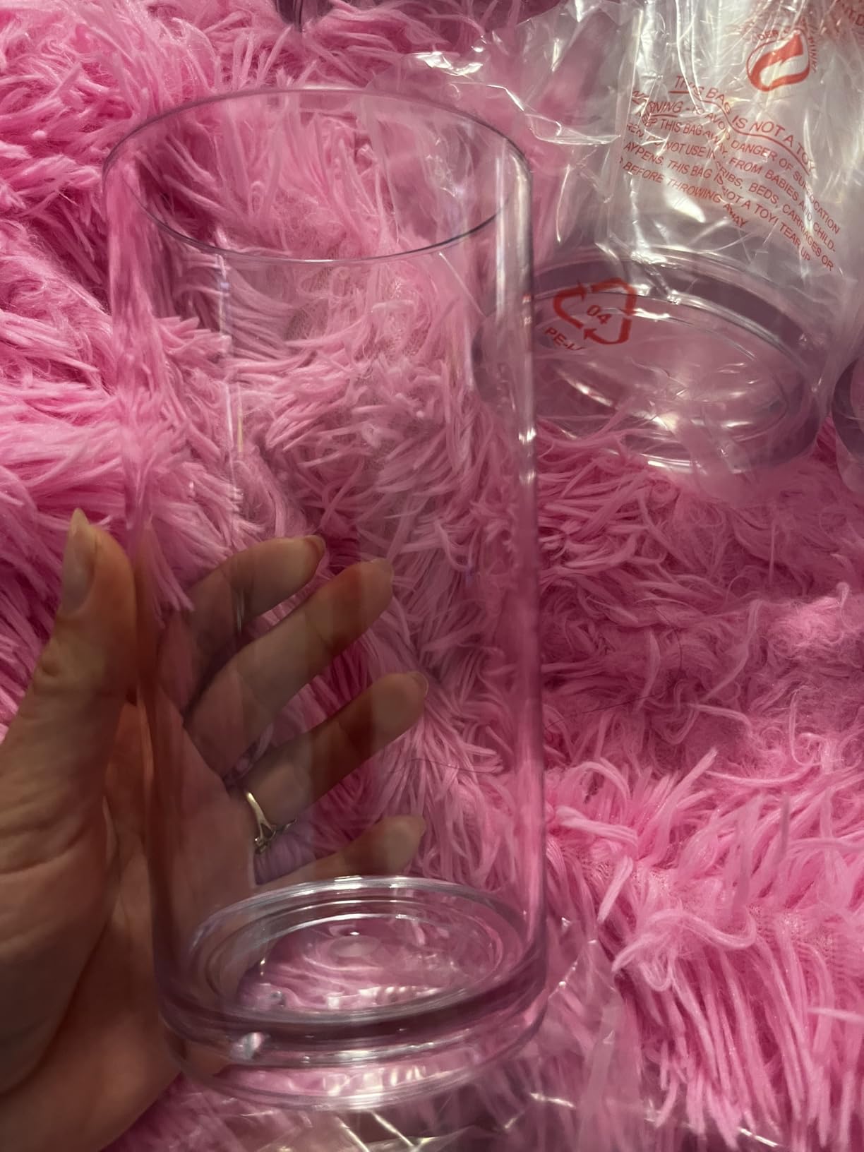 Plastic Drinking Glasses Set of 8, 14oz Rocks & 20oz Water Cups, Unbreakable Plastic Glasses Drinkware, Clear Kitchen Tumblers for Home & Outdoors, Reusable , BPA-Free, Top-Rack Dishwasher Safe customer photo 2