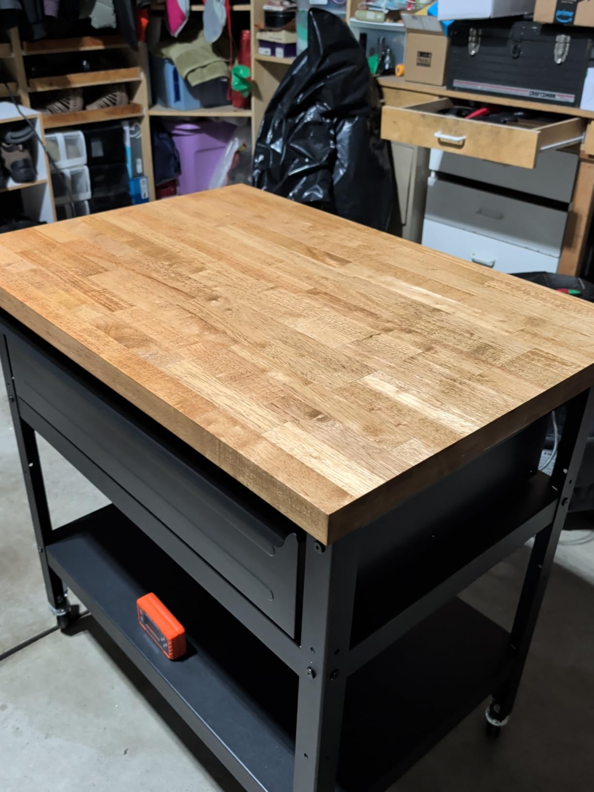36''L x 25''W x 1.5''Th Hevea Solid Wood Butcher Block Countertop, Butcher Block Table Top for DIY Washer Dryer/Island/Kitchen Countertop (Unfinished) customer photo 2