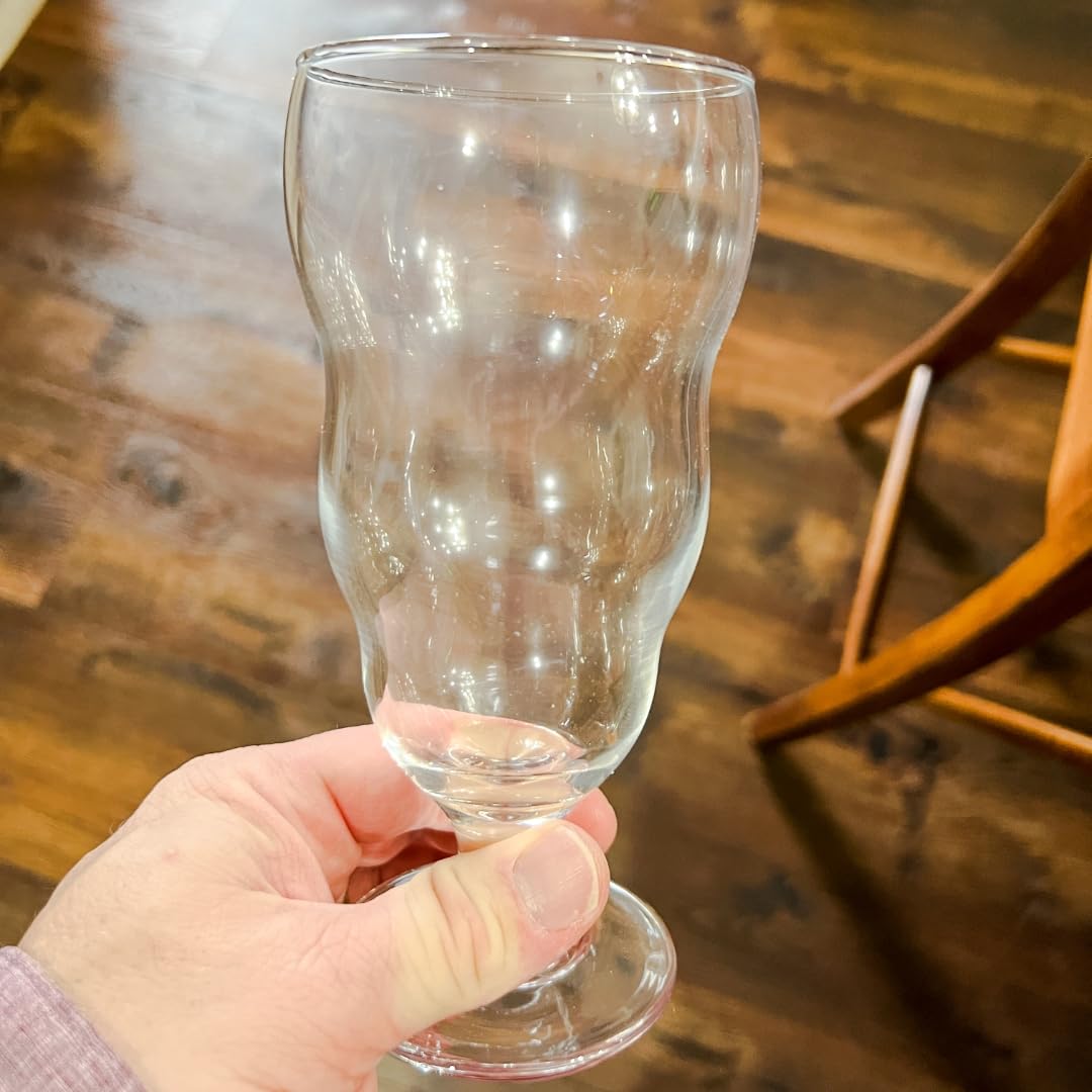 Hurricane Glasses Set of 6-14 oz Pina Colada Cocktail Glass - Clear Tulip Drinking Cups for Juices, Full-Bodied Beer, Tropical Drinks, Water, Beverages customer photo 1