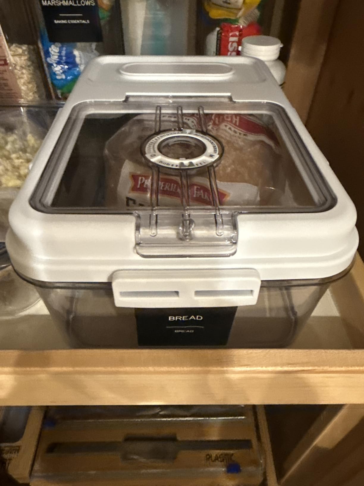 Dynta Bread Box for Homemade Bread for Kitchen Counter Airtight, Time Recording Bread Storage Container with Lid, Bread Keeper for Toast, Bagel, Donut and Cookies, 2 Pack customer photo 1