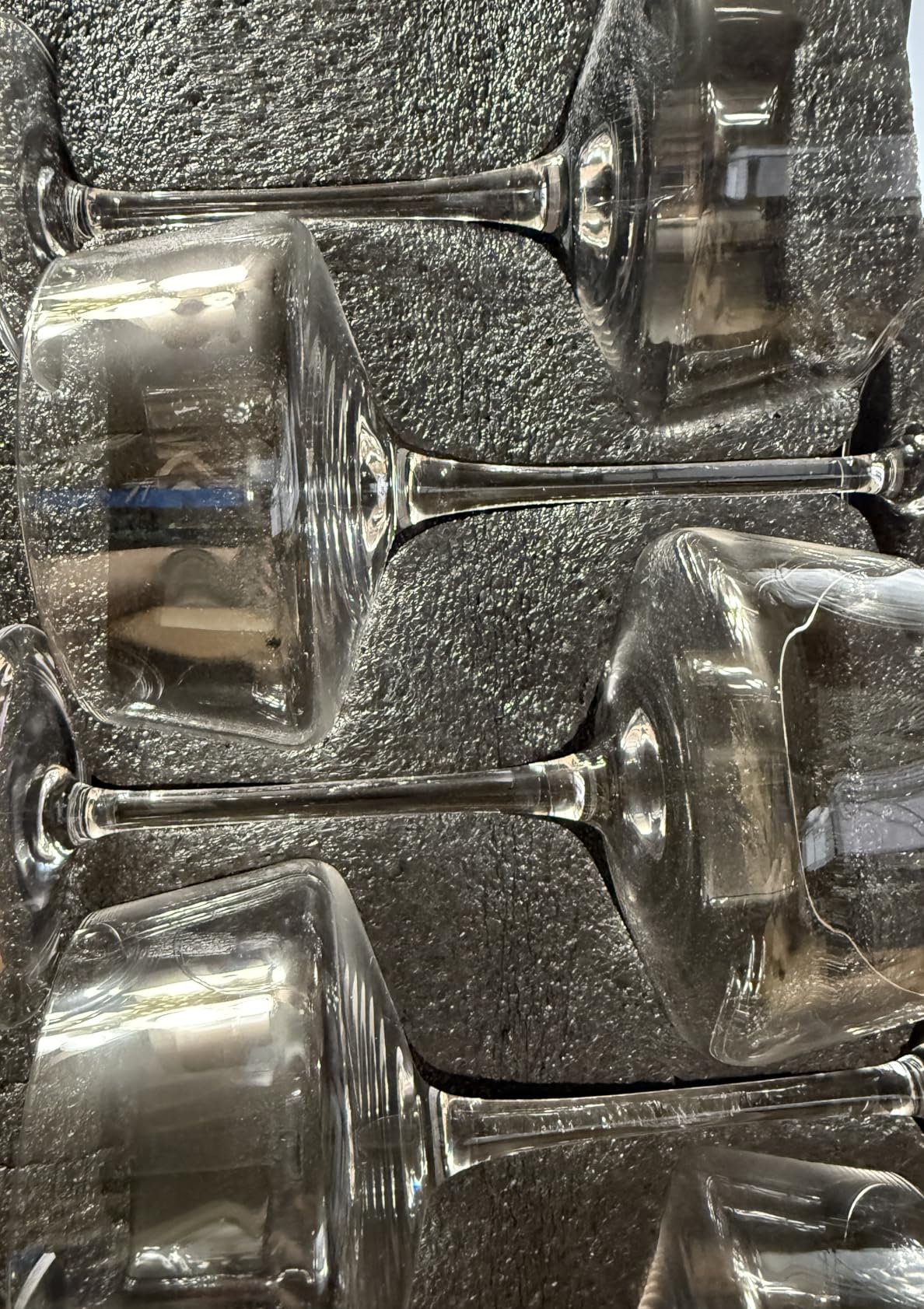 LUNA & MANTHA Coupe Glasses Set of 4, 10oz Crystal Ribbed Martini Glasses, Vintage Cocktail Glass, Hand Blown for Espresso Martini, Margarita, Home Bar & Gift customer photo 2