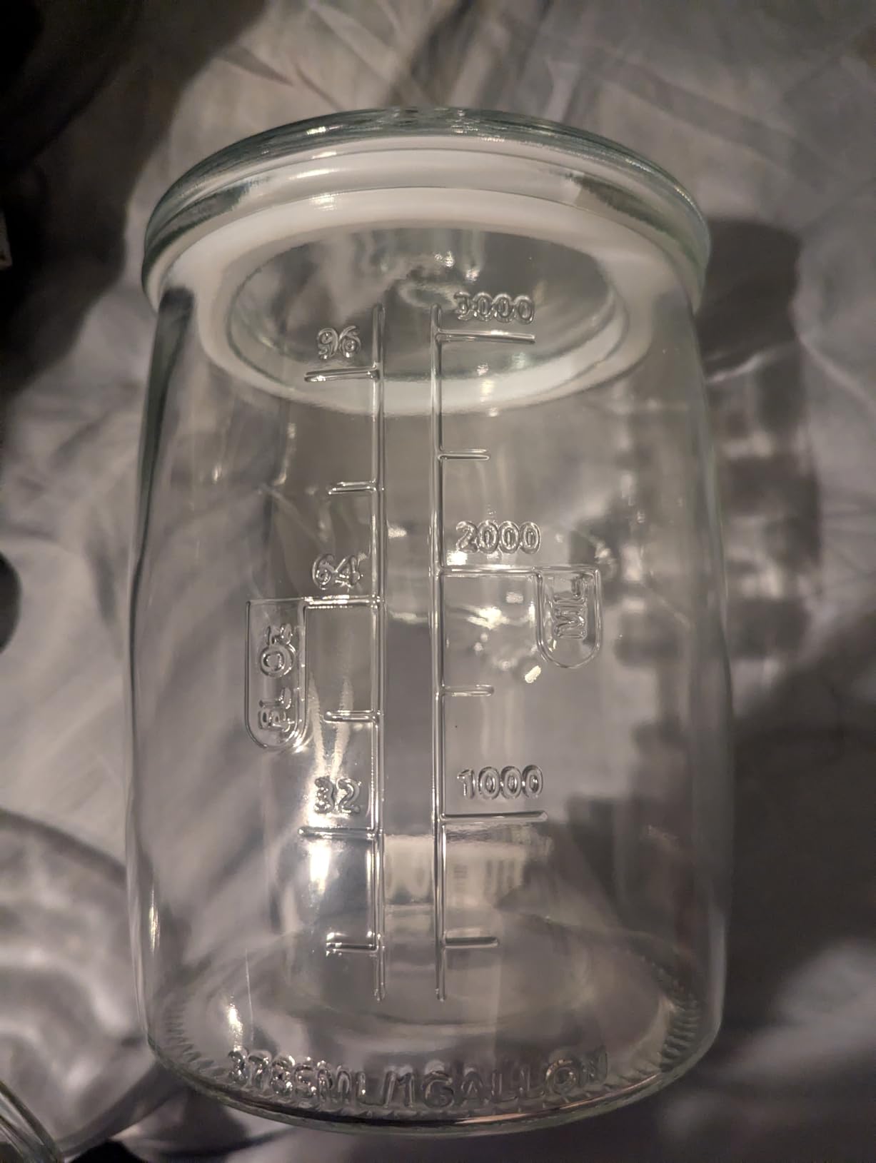 2 Pack Cookie Jar, 1 Gallon Glass Jar with Airtight Lids - Large Wide Mouth Mason Jar for Kitchen Pantry& Laundry Room, Glass Apothecary Canisters Sets for Candy, Flour, Rice, Coffee, Display customer photo 1