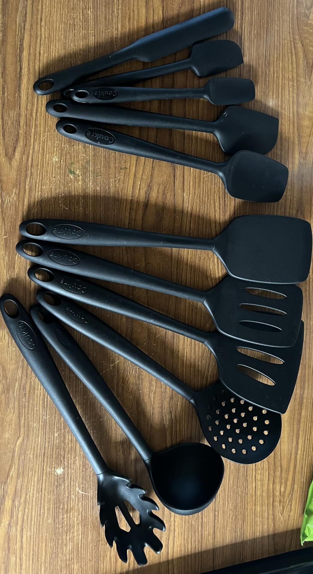 Coukre Silicone Kitchen Cooking Utensils Set with Holder - Heat-Resistant, Food-Grade Kitchen Tools, Spatula, Spoon & Gadgets for Non-Stick Pans, 14 Pieces customer photo 1