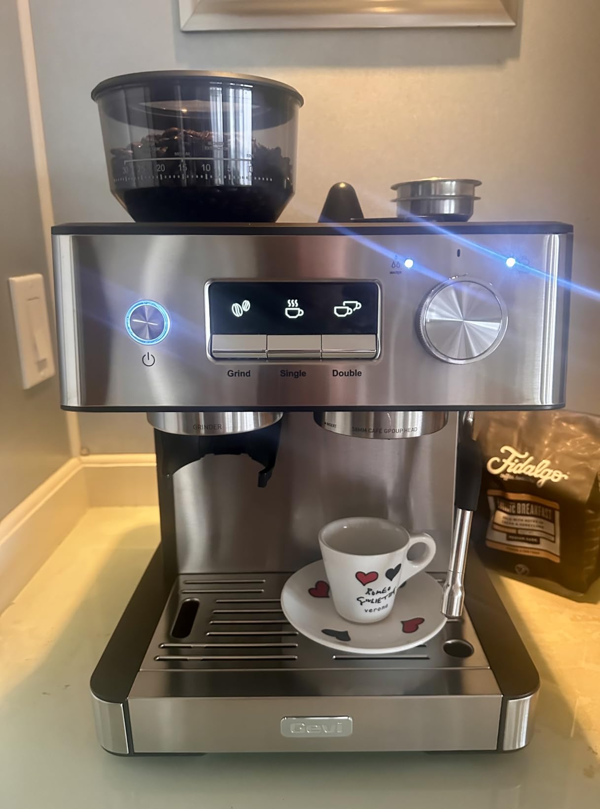 (2026 Upgrade) Gevi 20 Bar Espresso Machine with Grinder & Milk Frother, Professional Coffee Maker for Home, Cappuccino & Latte, Removable Water Tank, Steam Wand customer photo 1