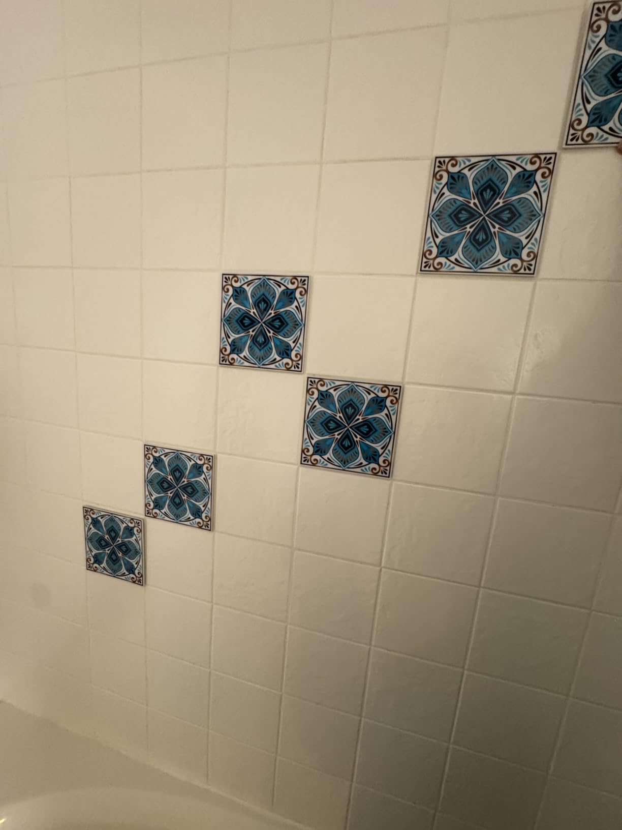 DICOFUN 10-Sheet Rustic Slate Look Peel and Stick Backsplash Tile, Mixed Glass Self-Adhesive Mosaic Tiles, Stainless Steel Stick on Wall Tiles for Kitchen and Bathroom Backspalsh, Mirror Decor customer photo 2