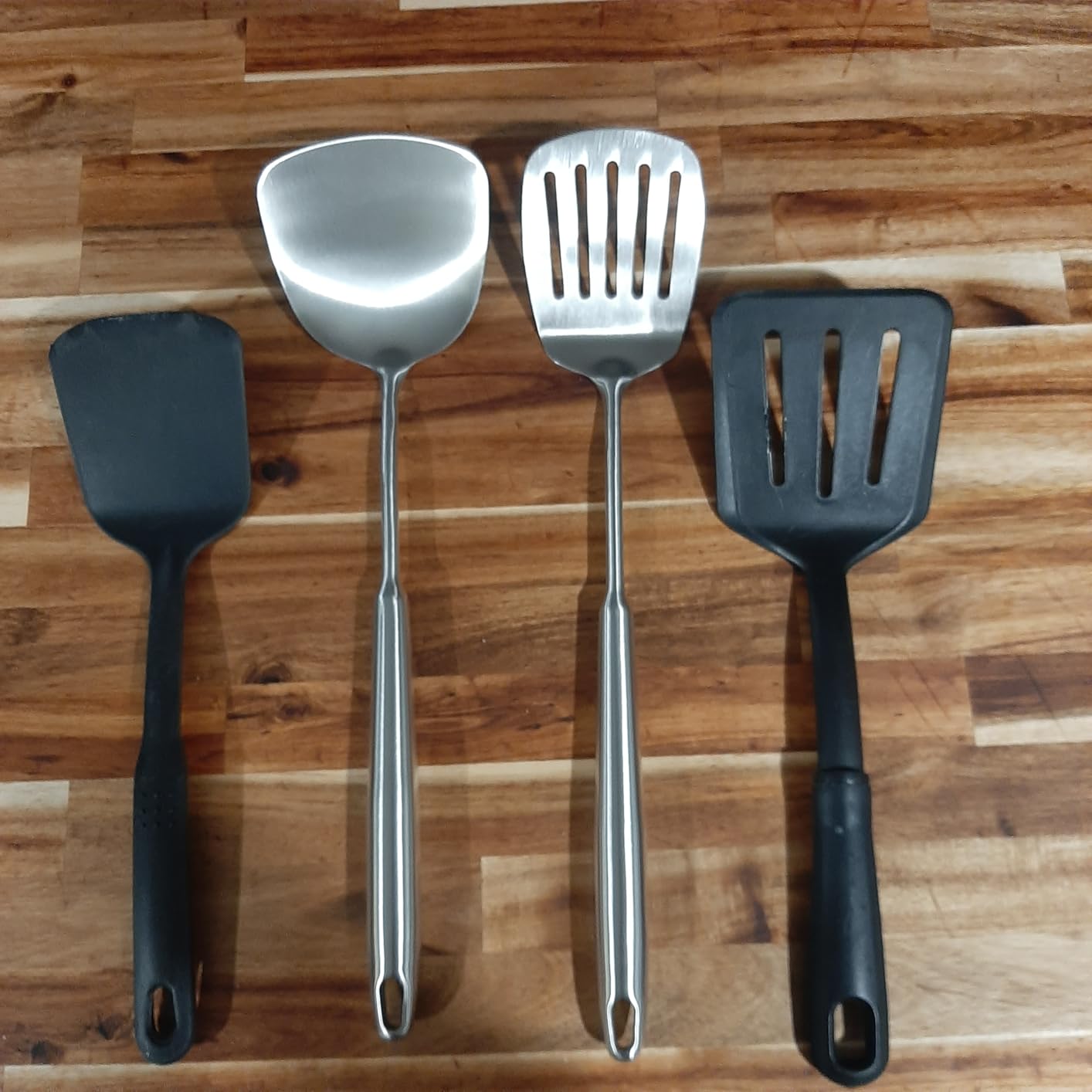 Stainless Steel Kitchen Utensils Set 18/10 Stainless Steel Cooking Utensils Set - 12 PCS Large Metal Cooking Utensil Tools Set customer photo 1
