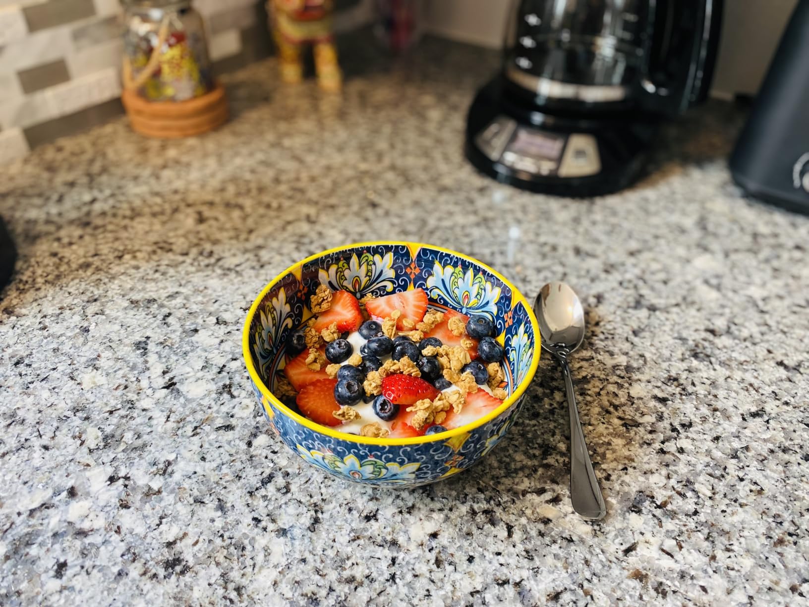 vancasso SIMI 2.7 Oz Ceramic Dipping Bowls Sets of 6, Bohemian Small Bowls for Sauce, 3 Inch Mini Appetizer Plates customer photo 2